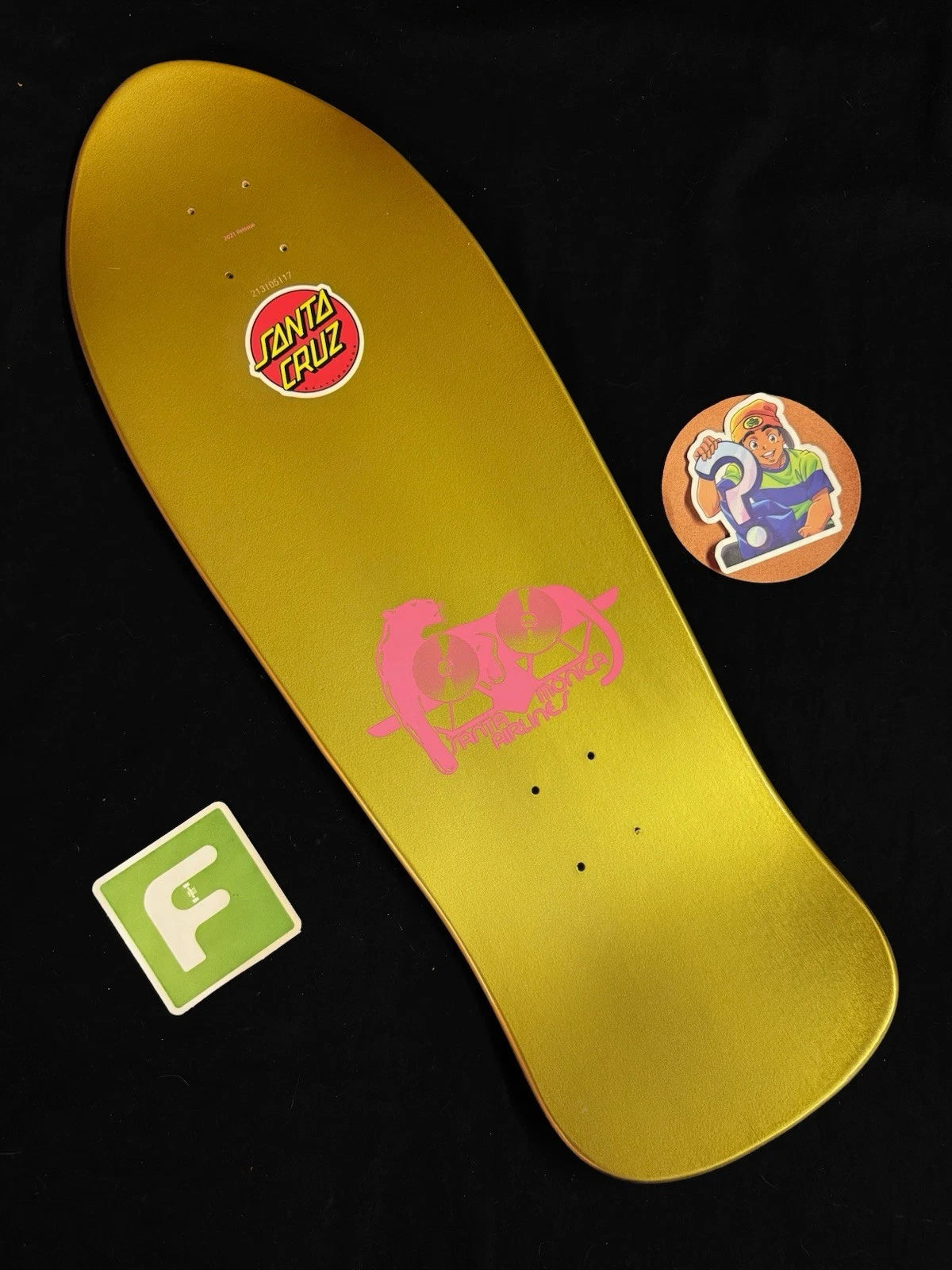 Signed Natas Kaupas Gold Foil Panther Blind Bag Autographed Skateboard Deck