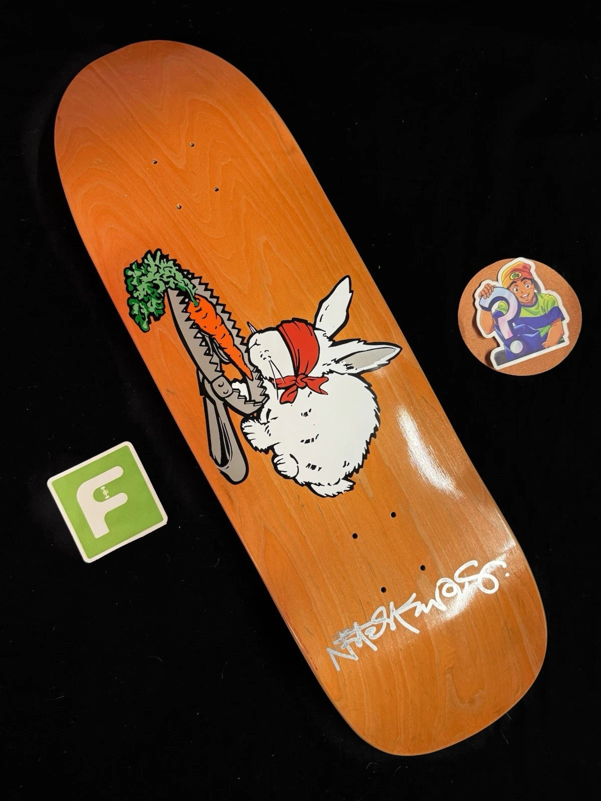 Signed Natas Kaupas Bunny Trap Autographed Skateboard Deck 101 SMA