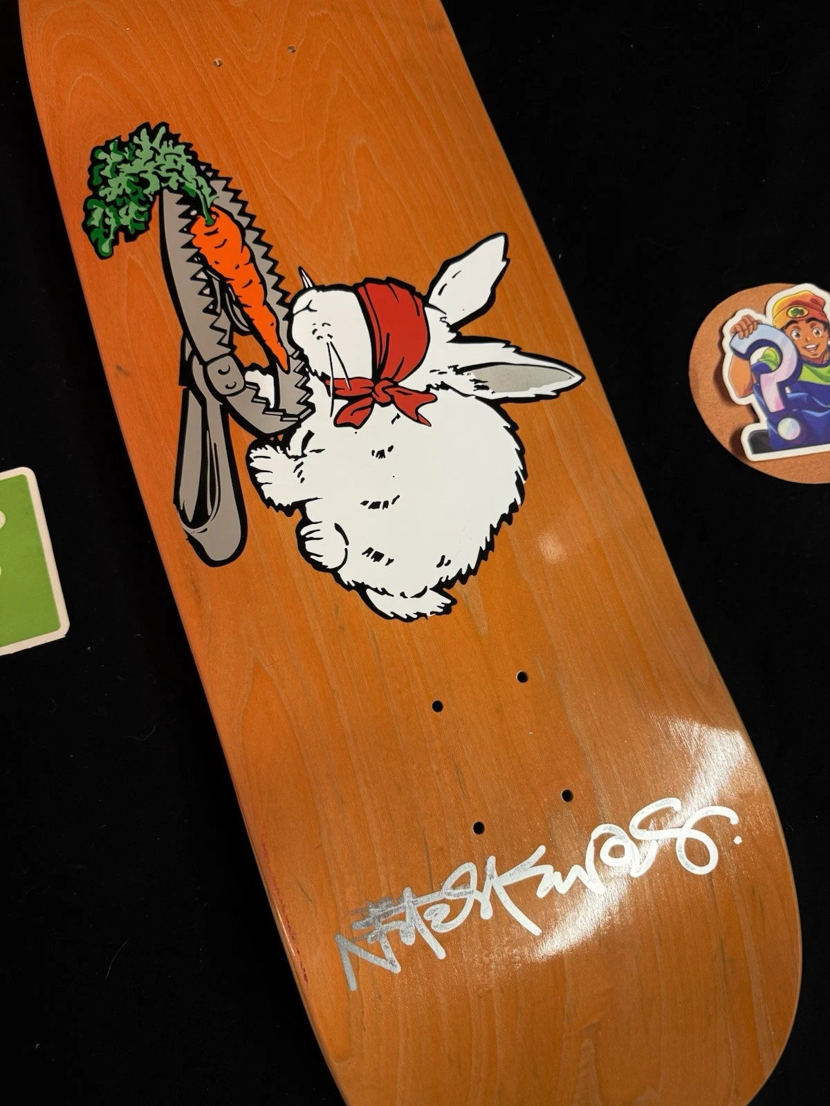Signed Natas Kaupas Bunny Trap Autographed Skateboard Deck 101 SMA