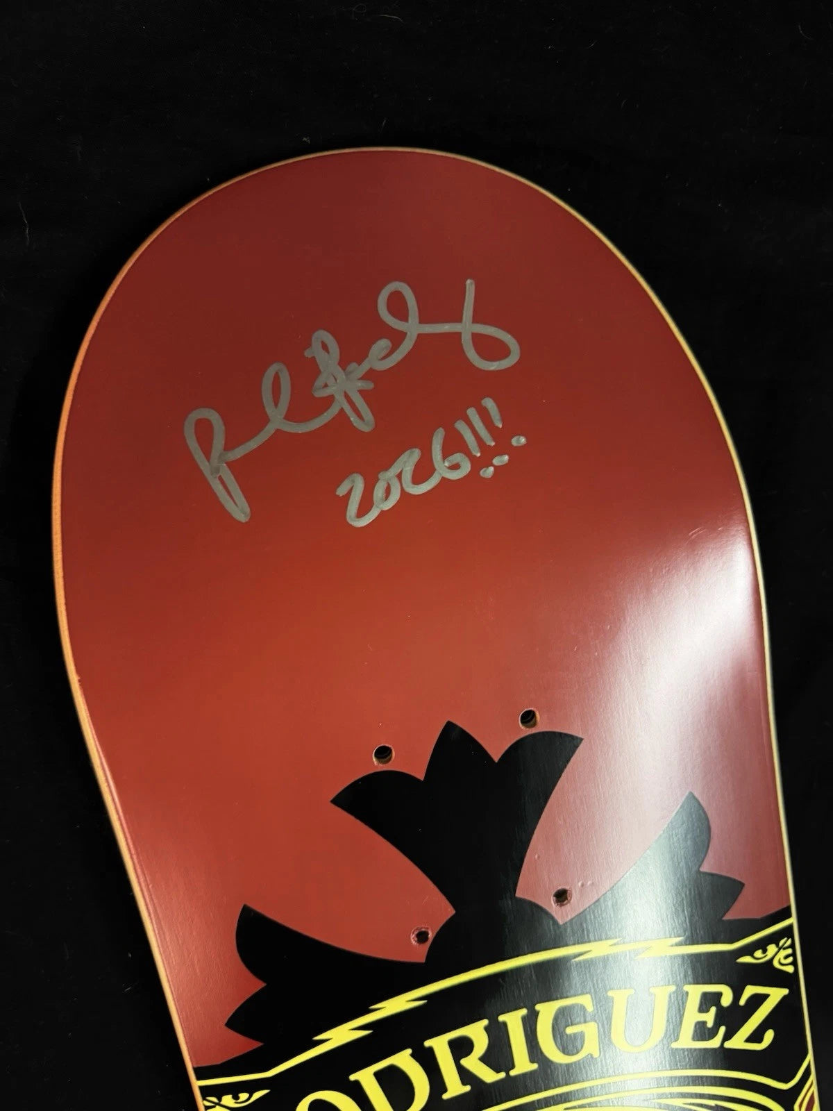 Signed Paul Rodriguez Shepard Fairey Plan B Autographed Skateboard Deck