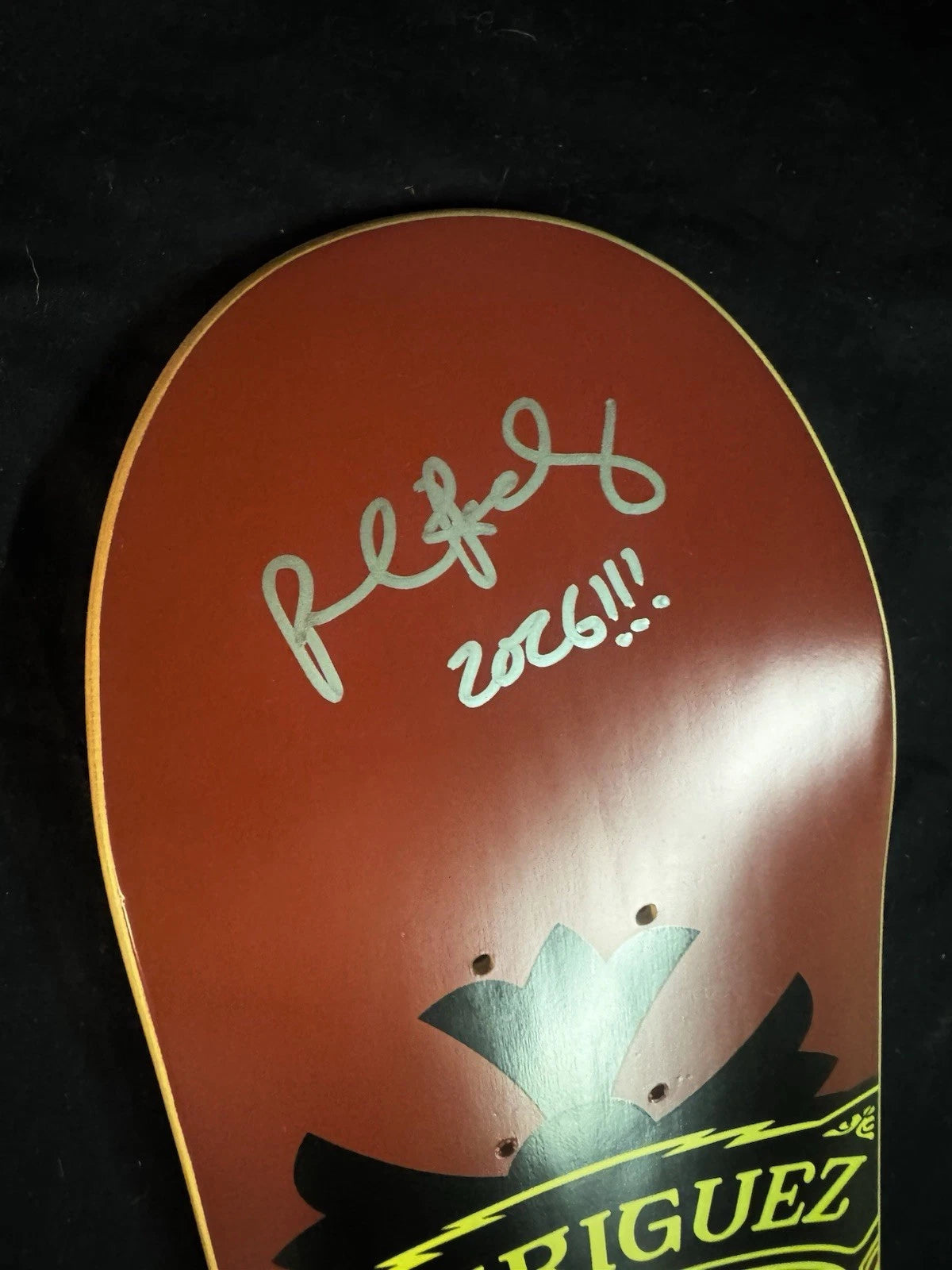 Signed Paul Rodriguez Shepard Fairey Plan B Autographed Skateboard Deck