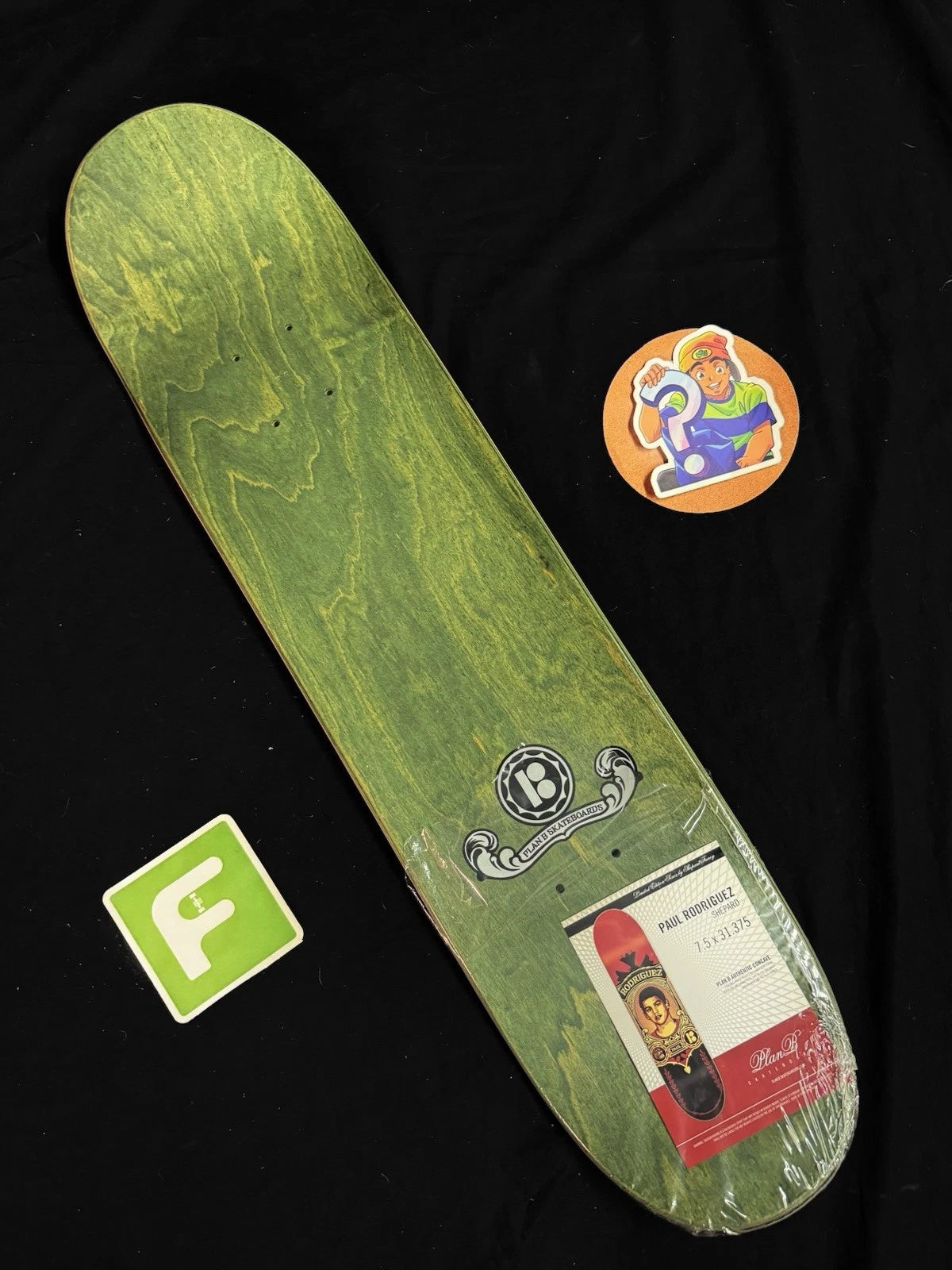Signed Paul Rodriguez Shepard Fairey Plan B Autographed Skateboard Deck