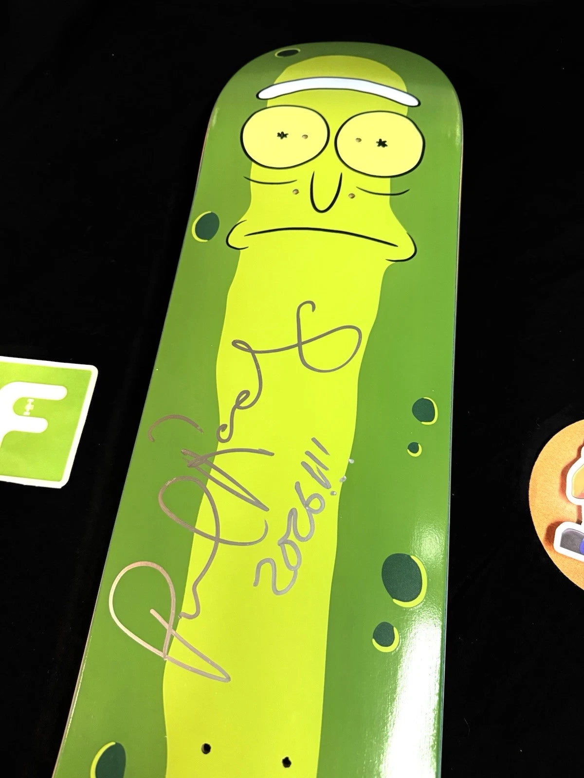 Signed Paul Rodriguez Pickle Rick And Morty Autographed Primitive Skateboard Deck