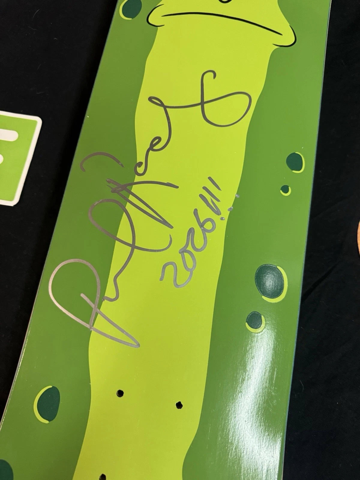 Signed Paul Rodriguez Pickle Rick And Morty Autographed Primitive Skateboard Deck