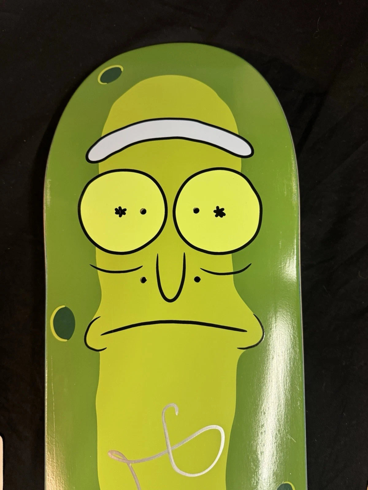 Signed Paul Rodriguez Pickle Rick And Morty Autographed Primitive Skateboard Deck