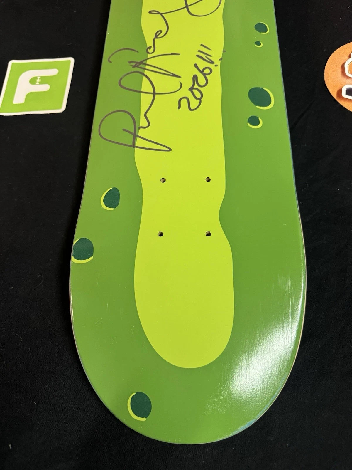 Signed Paul Rodriguez Pickle Rick And Morty Autographed Primitive Skateboard Deck