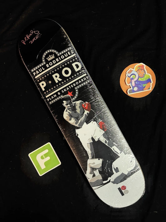 Signed Paul Rodriguez Muhammad Ali Boxing PROD Autographed Plan B Skateboard Deck