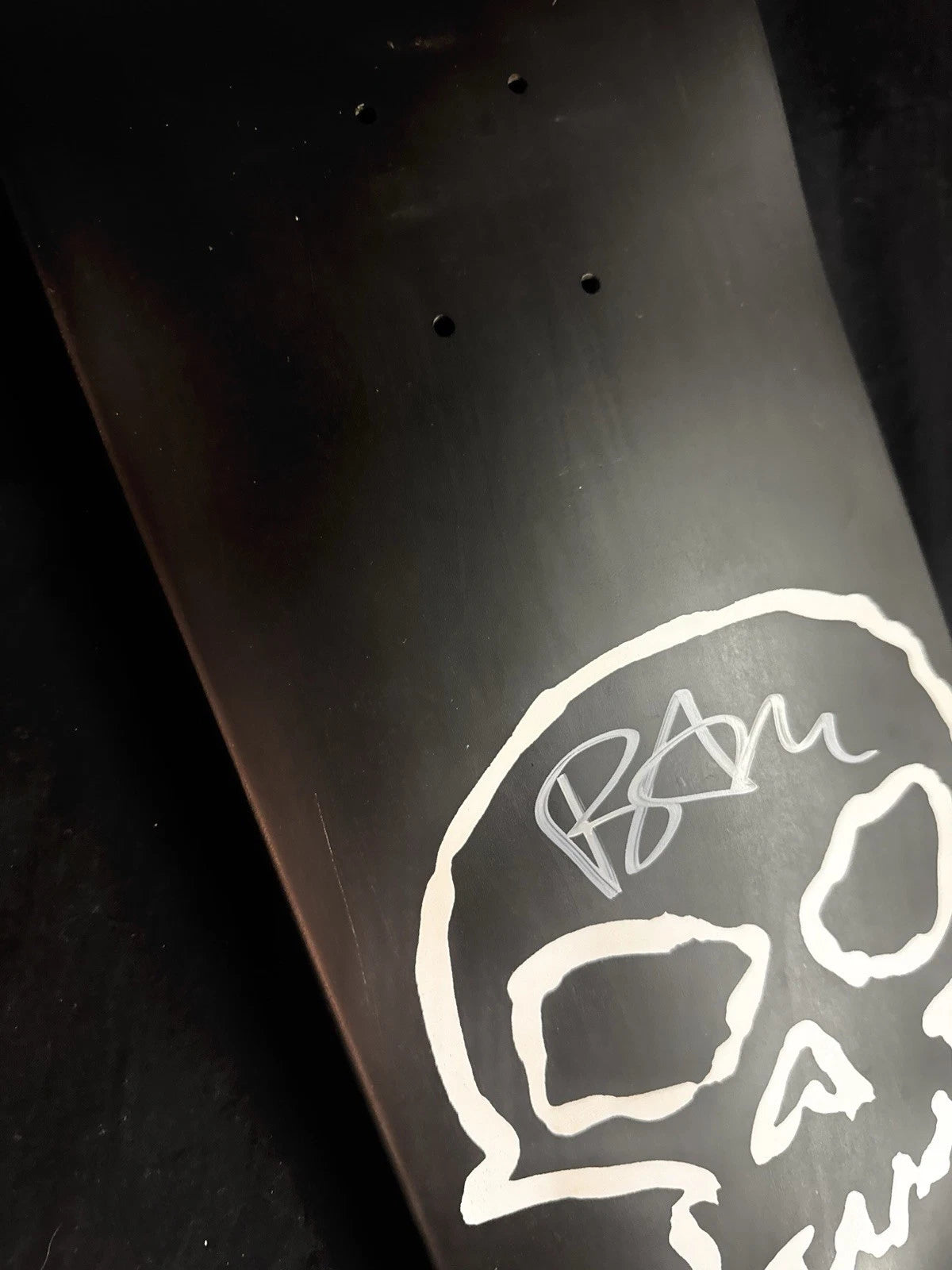 Signed Bam Margera Black Full Dip Skull Limited Autographed Zero Skateboard Deck