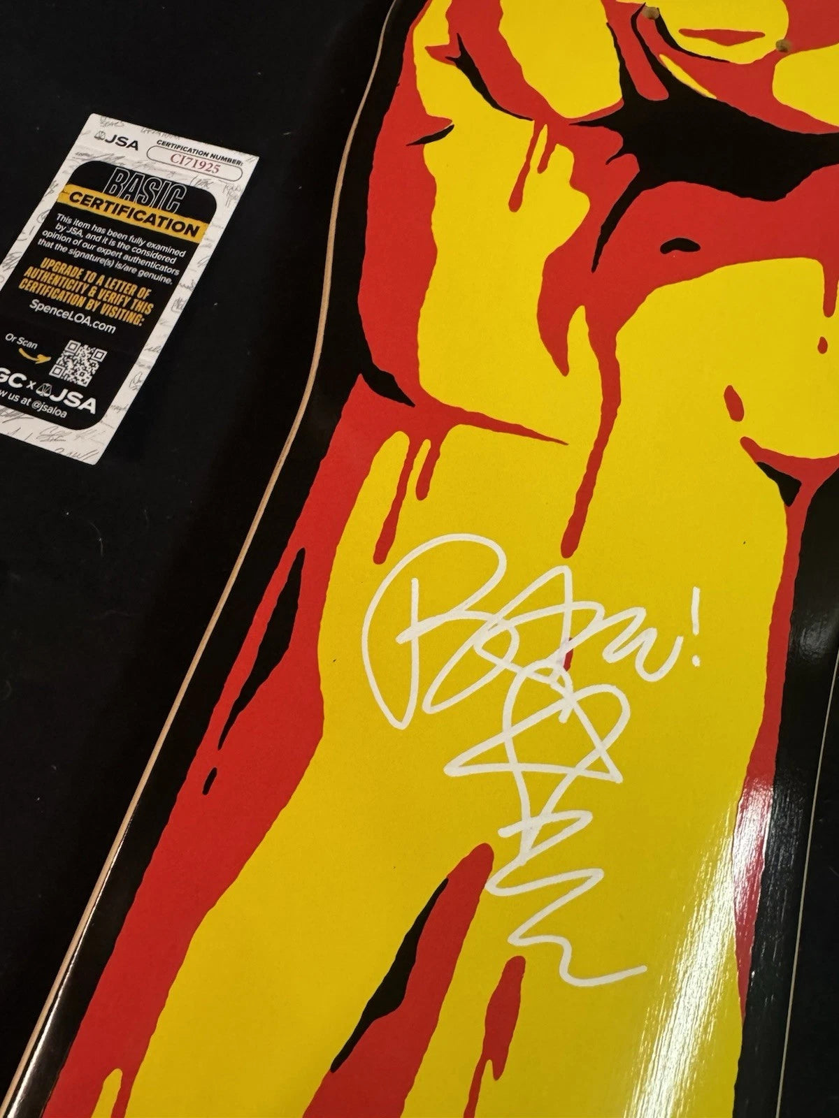 Signed Bam Margera HIM Element CKY Autographed Cruiser Skateboard Deck