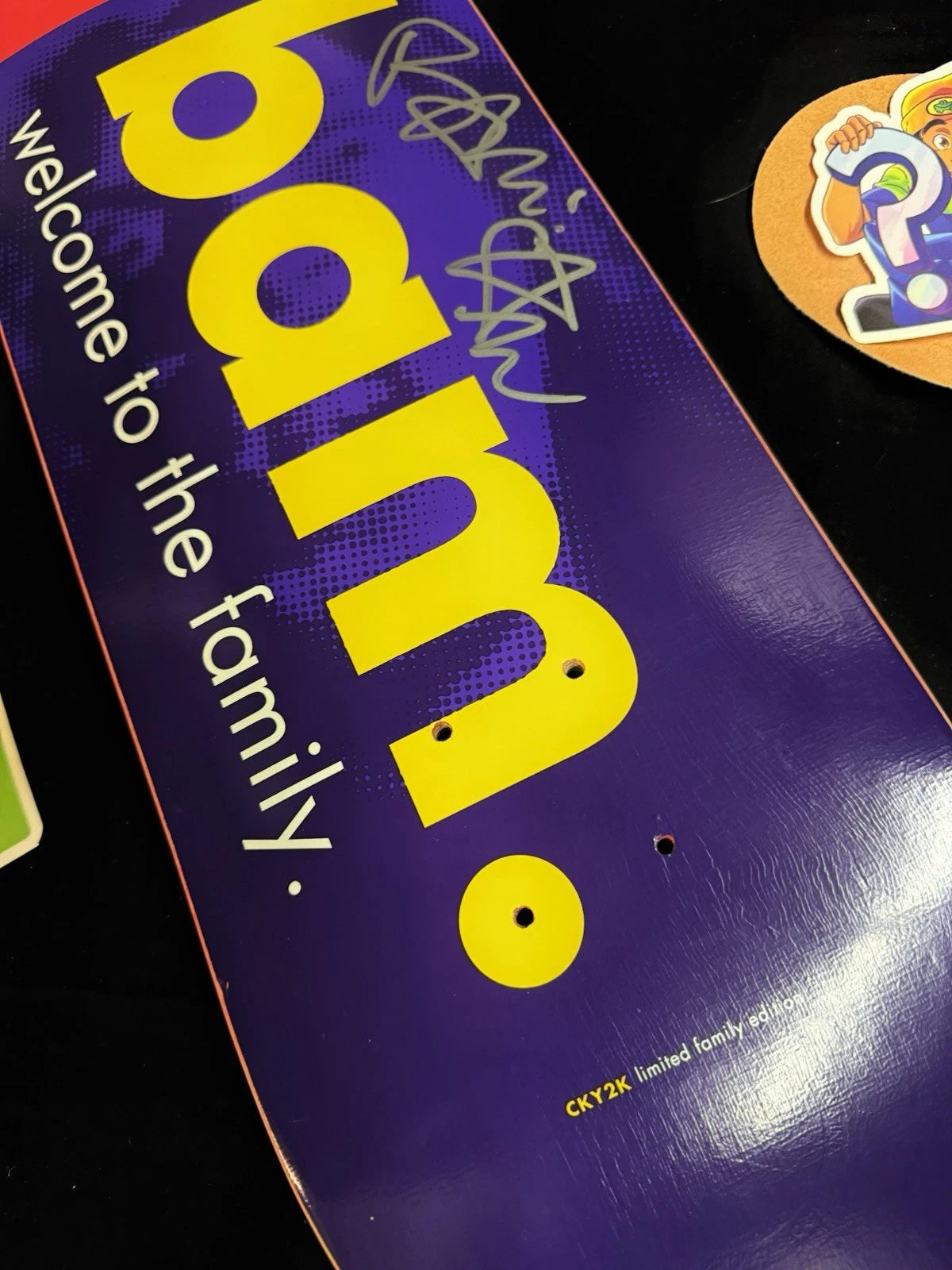Signed Bam Margera HIM Element CKY 2000s Autographed Skateboard Deck