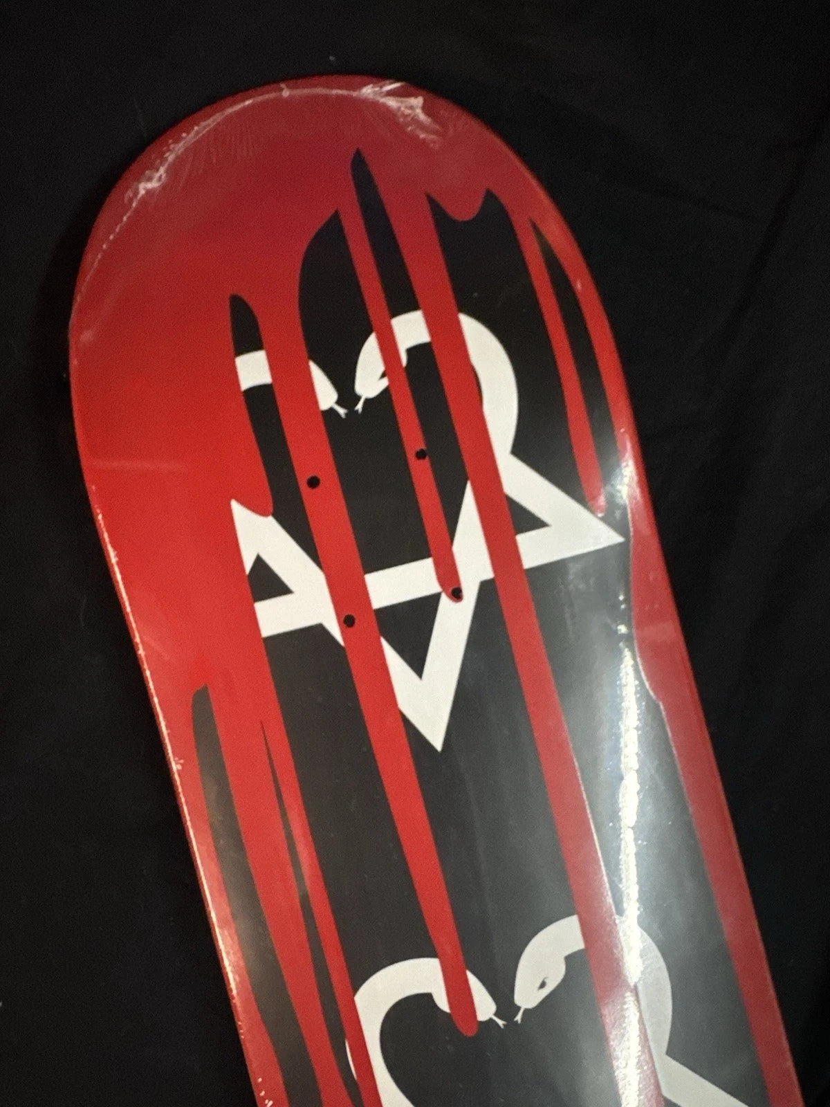 Signed Bam Margera Black Blood Drip Autographed Zero Skateboard Deck