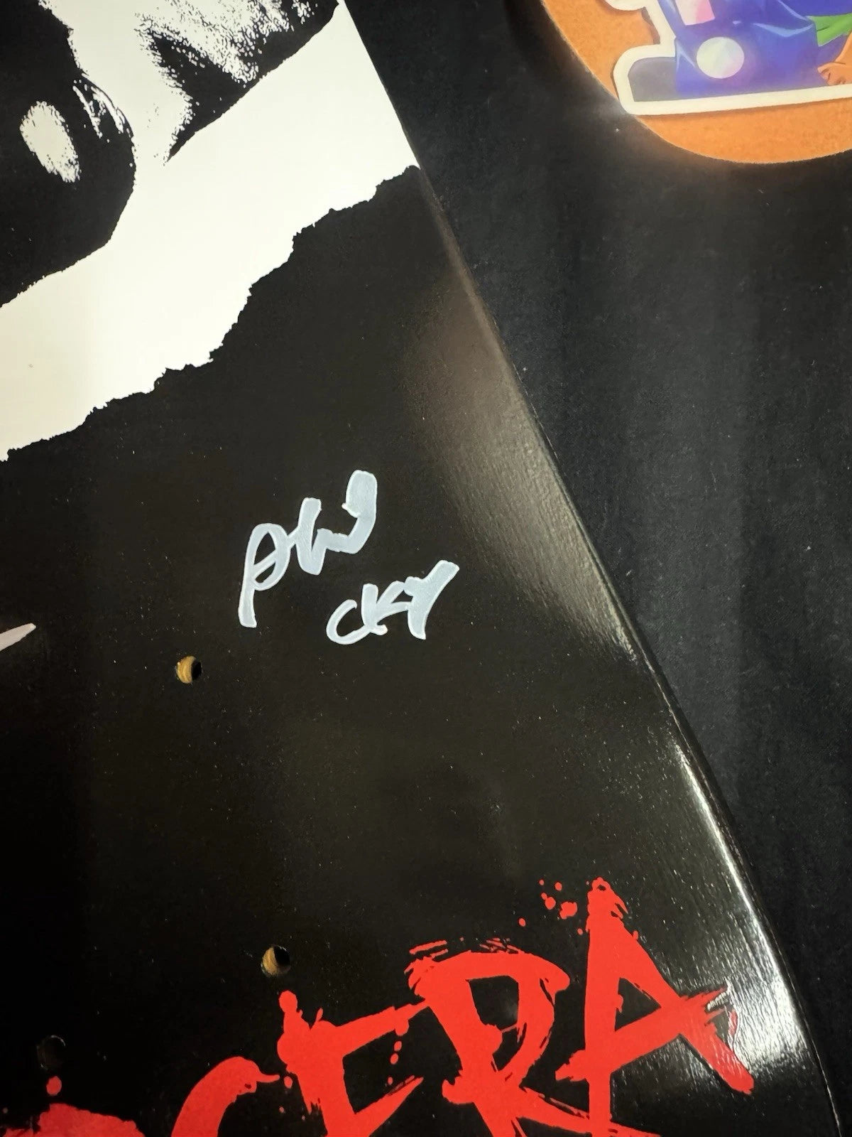 Signed Bam Margera Plunger First Run Zero Autographed Skateboard Deck