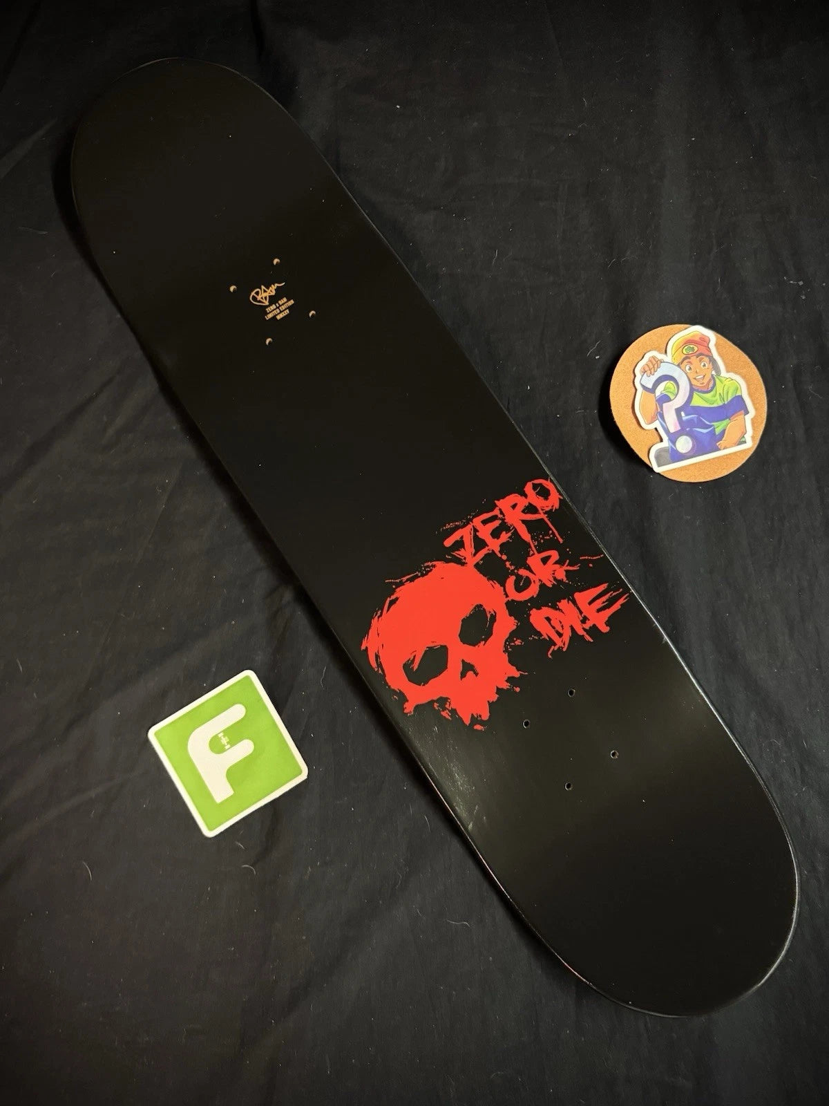 Signed Bam Margera Plunger First Run Zero Autographed Skateboard Deck