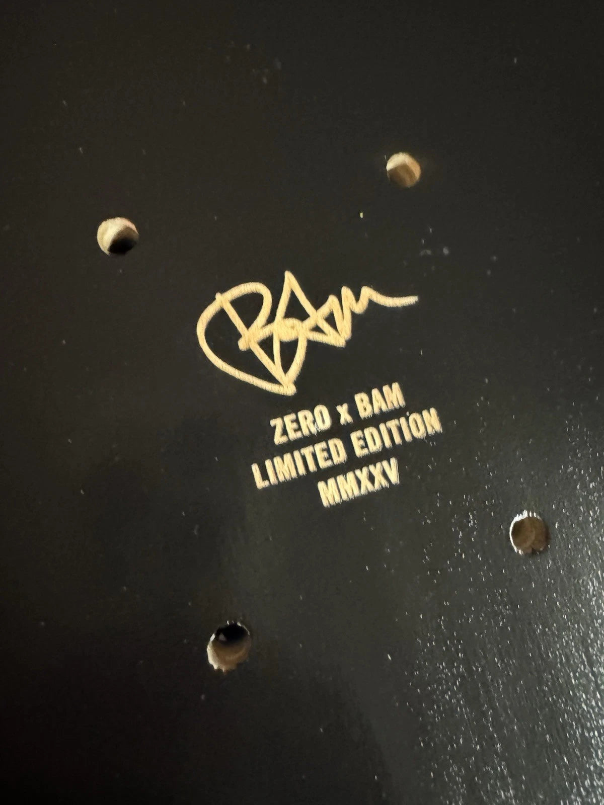 Signed Bam Margera Plunger First Run Zero Autographed Skateboard Deck
