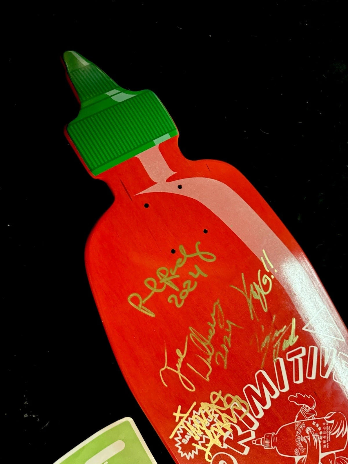 Primitive Team Signed Sriracha Paul Rodriguez Autographed Skateboard Deck