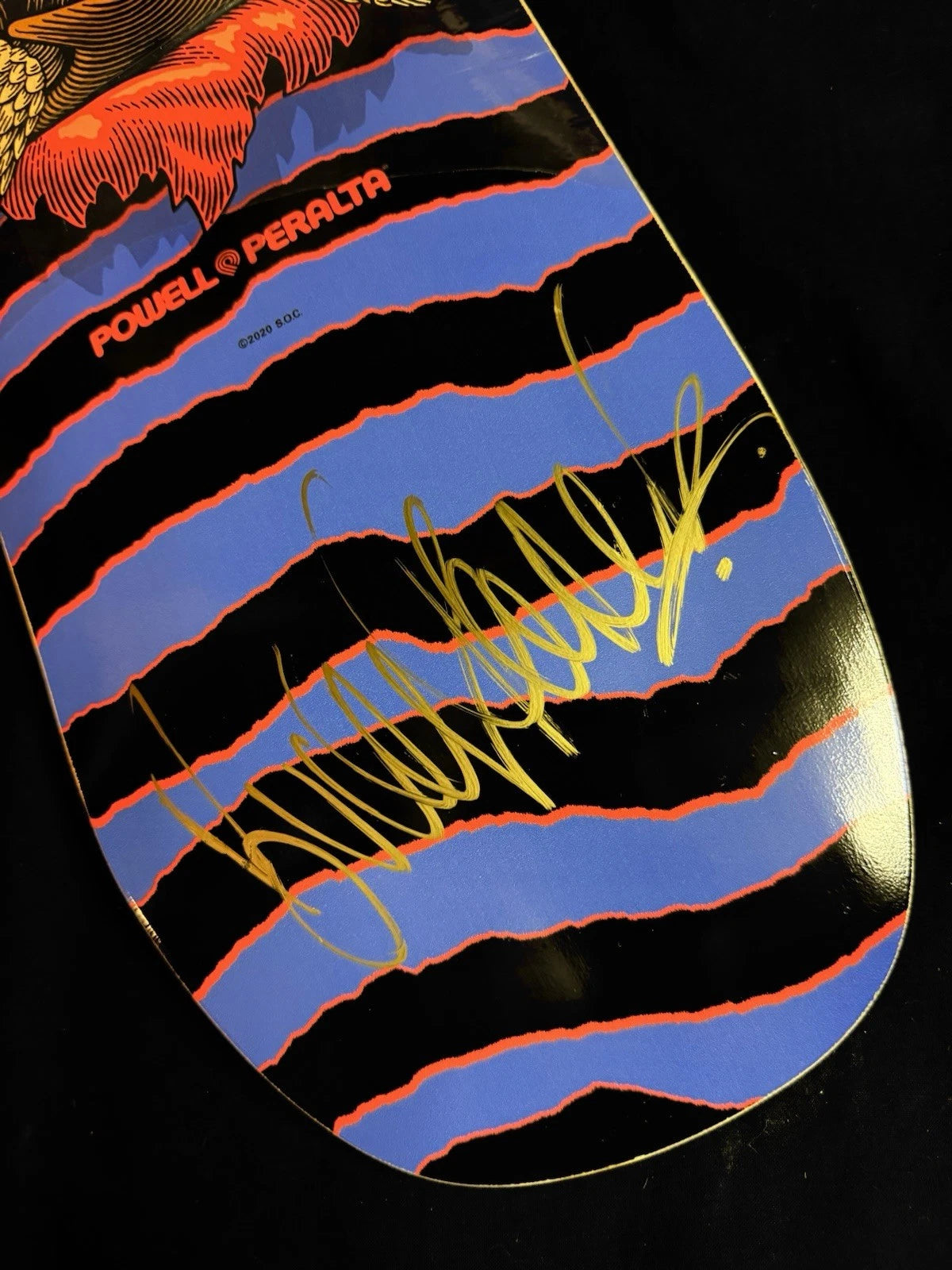 Signed Bucky Lasek Tortoise Powell Peralta Autographed Flight Skateboard Deck