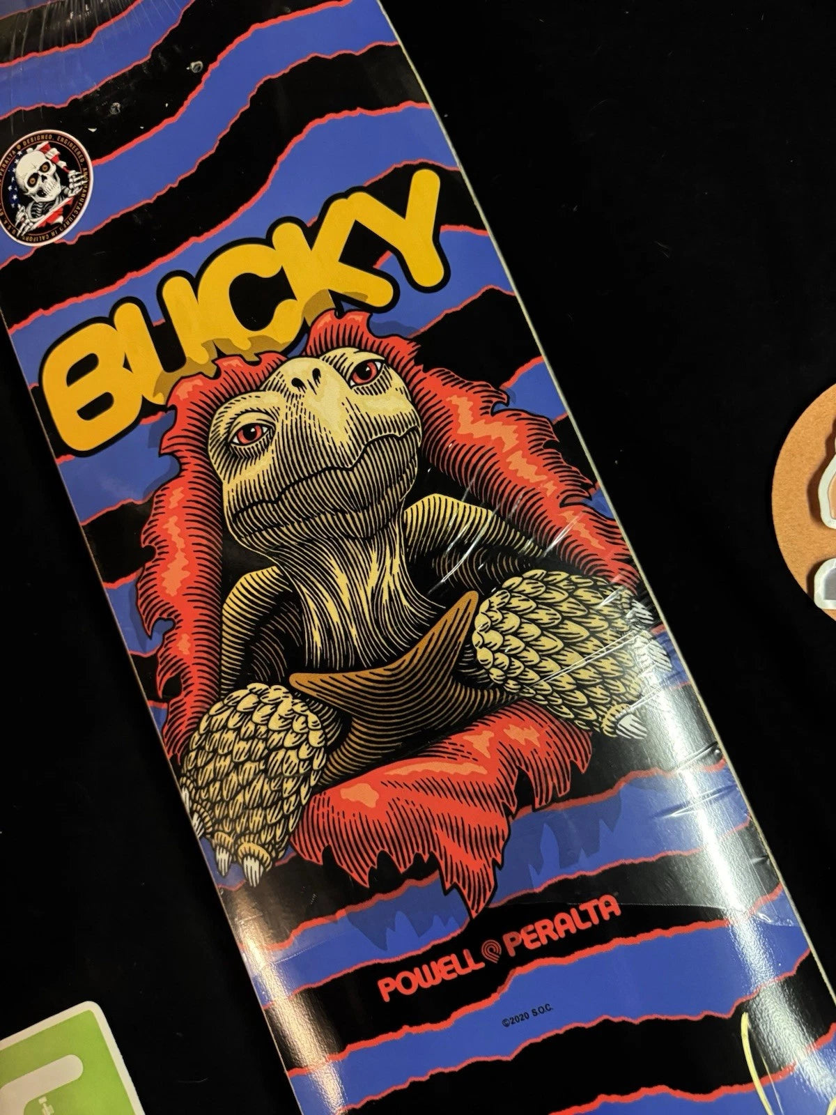 Signed Bucky Lasek Tortoise Powell Peralta Autographed Flight Skateboard Deck