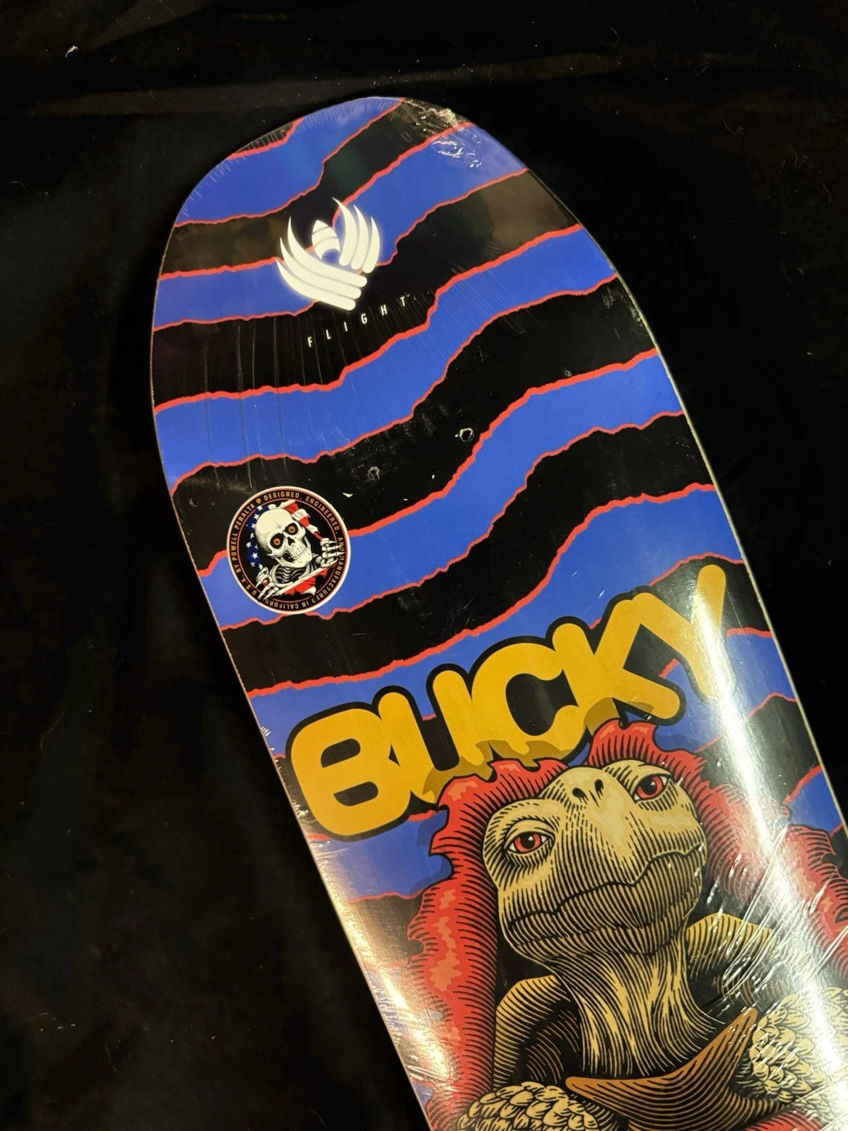 Signed Bucky Lasek Tortoise Powell Peralta Autographed Flight Skateboard Deck