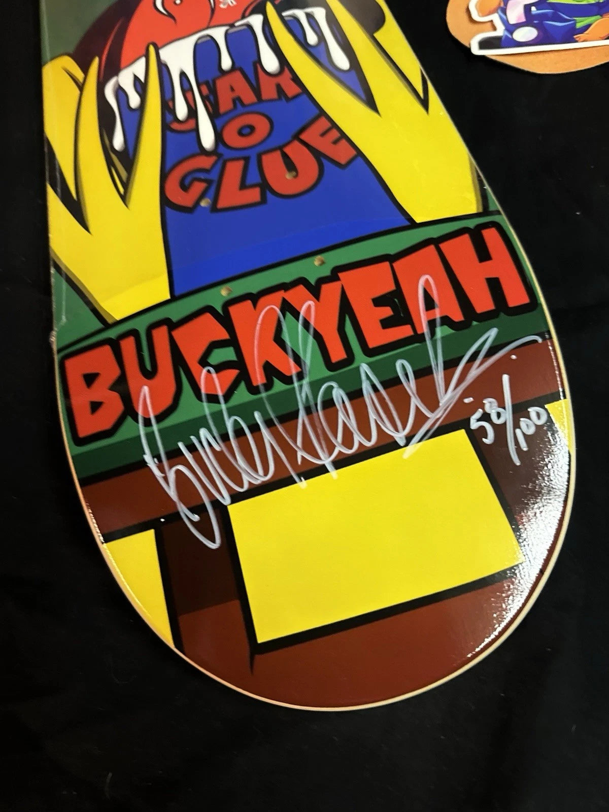 Signed Bucky Lasek Glue Jar Oriole Limited Autographed Skateboard Deck