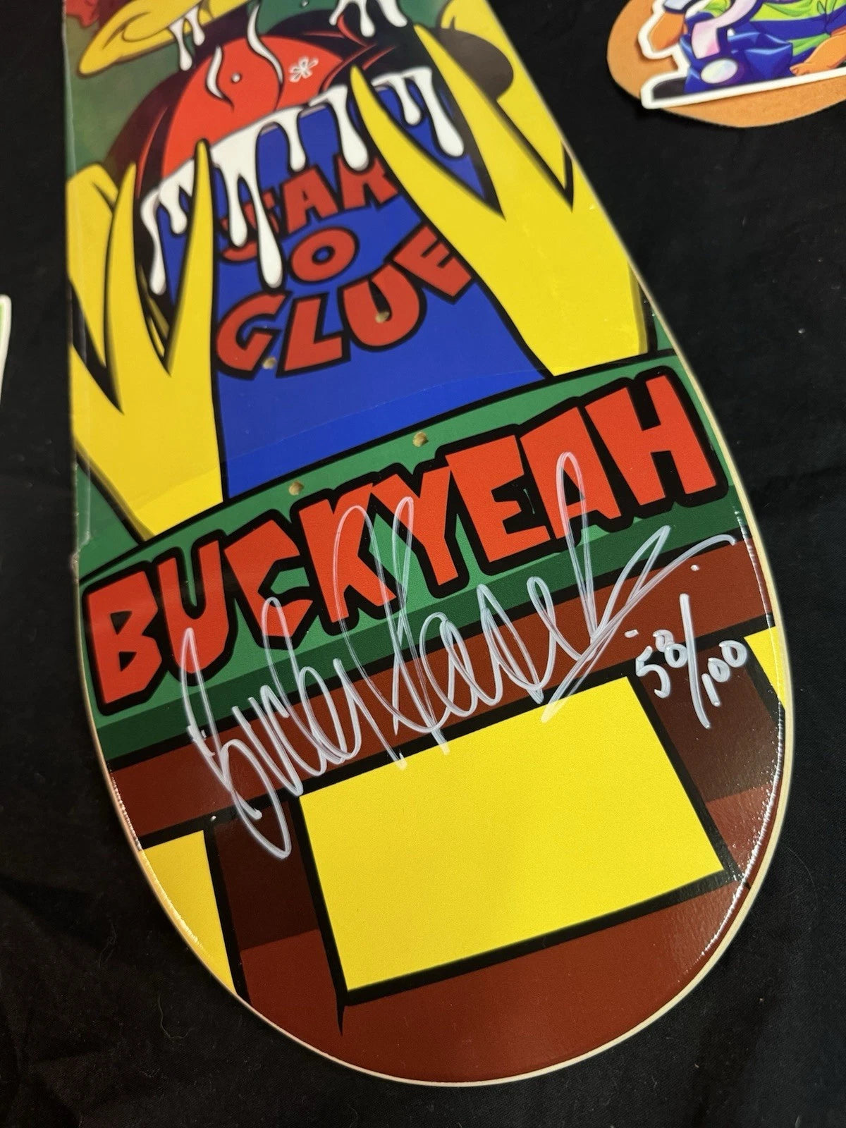 Signed Bucky Lasek Glue Jar Oriole Limited Autographed Skateboard Deck