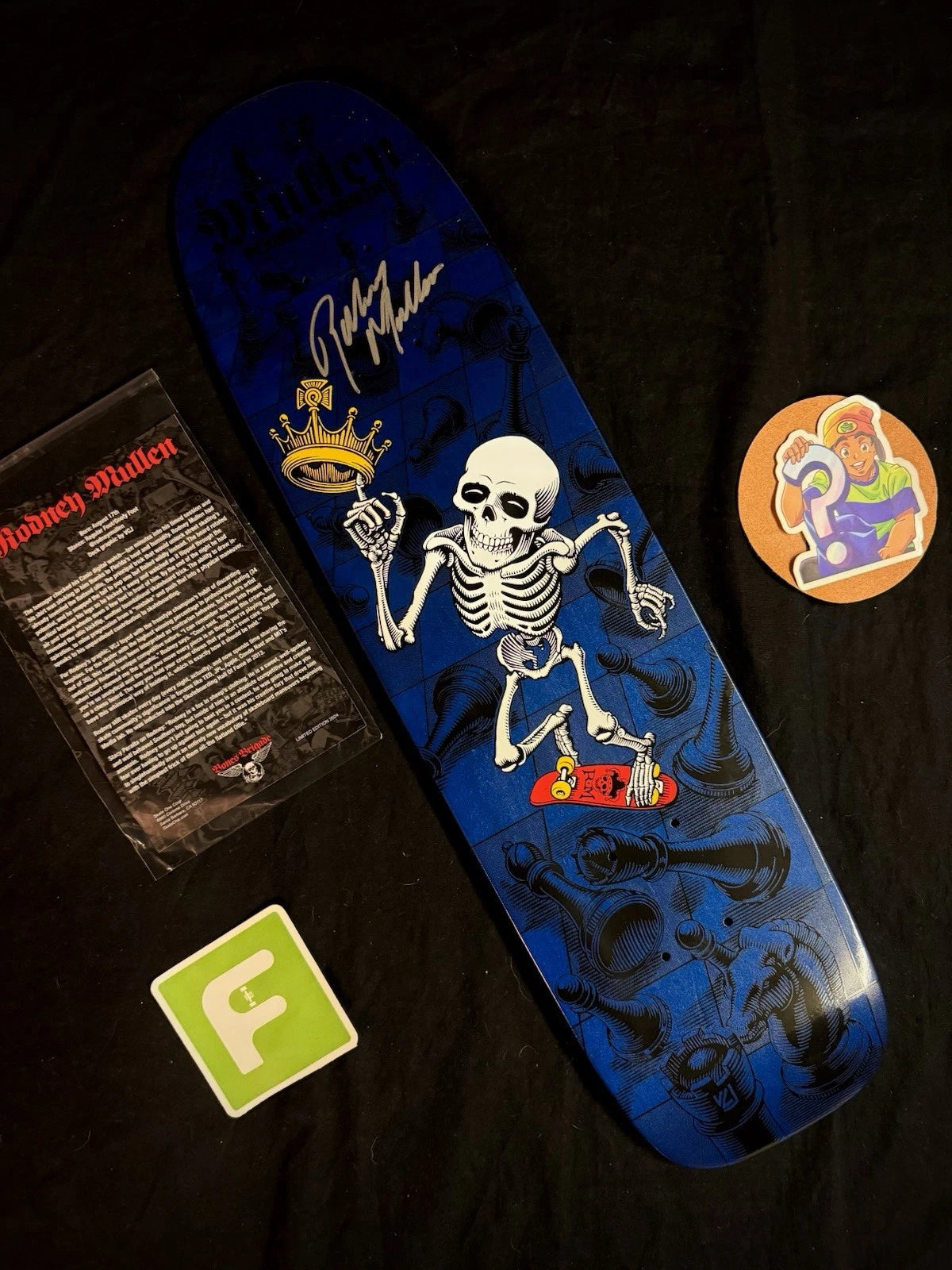 Signed Rodney Mullen Autographed Skateboard Deck Series 15 Powell Peralta