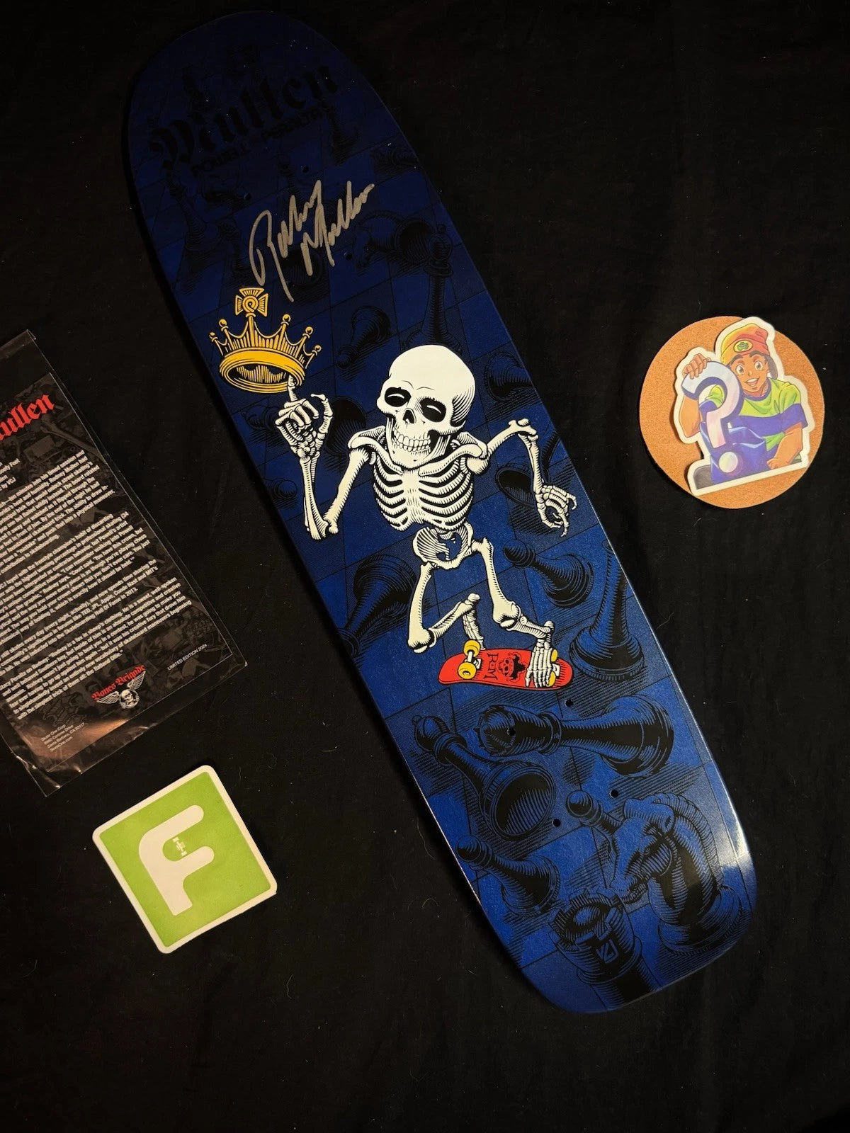 Signed Rodney Mullen Autographed Skateboard Deck Series 15 Powell Peralta