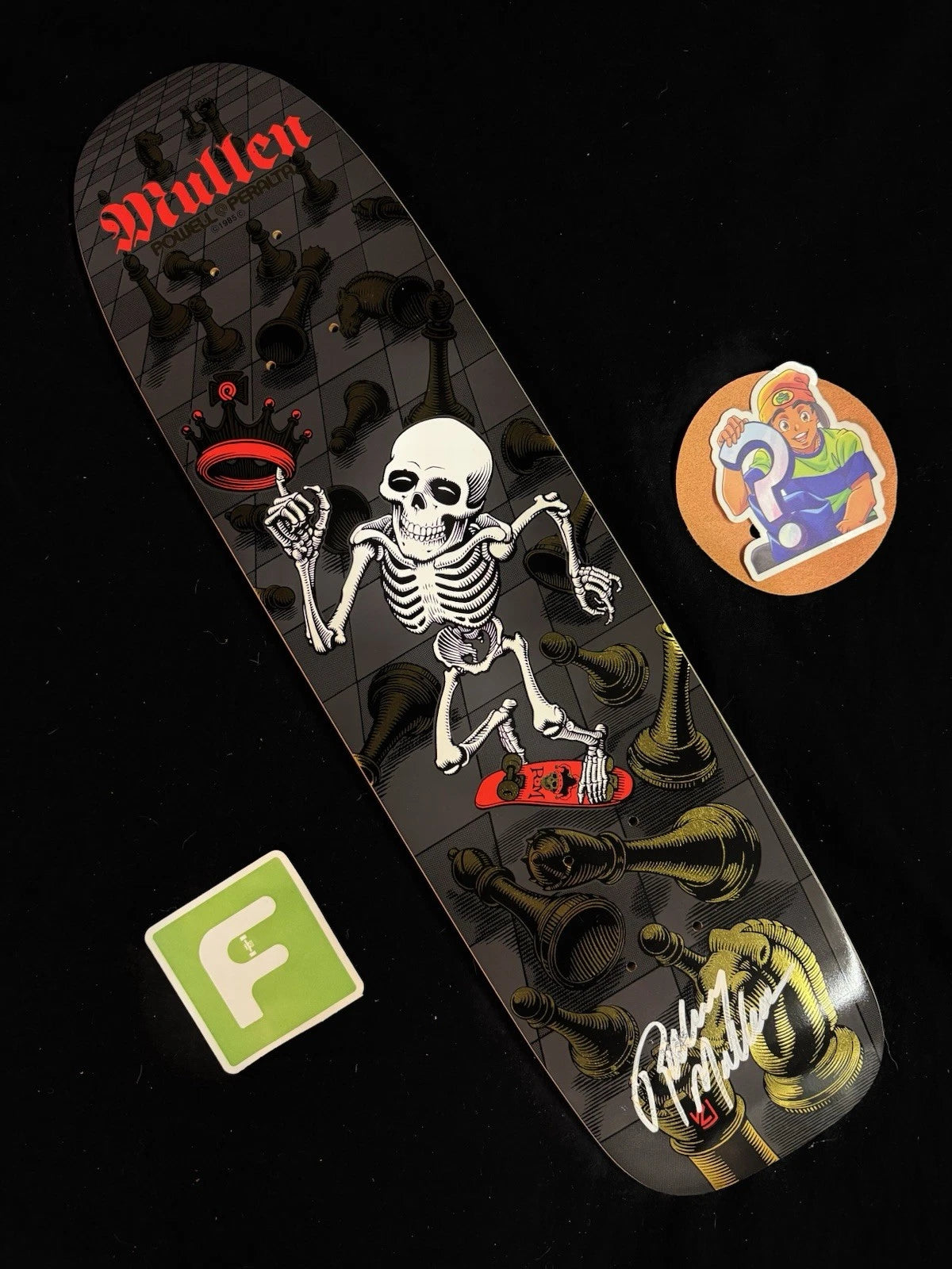 Signed Rodney Mullen Autographed Skateboard Deck Series 16 Powell Peralta