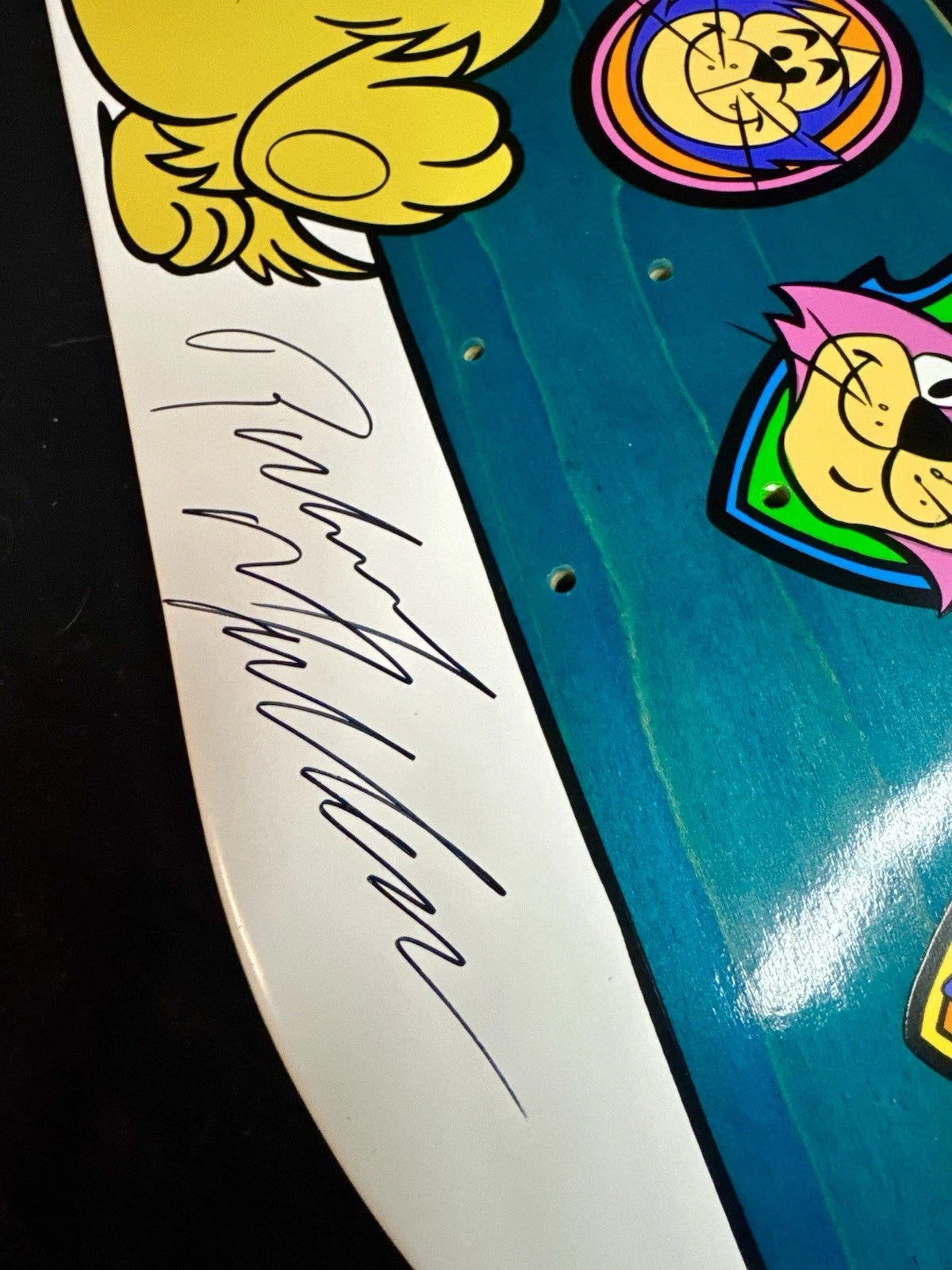 Signed Rodney Mullen Muttley Hanna Barbera Autographed Almost Skateboard Deck