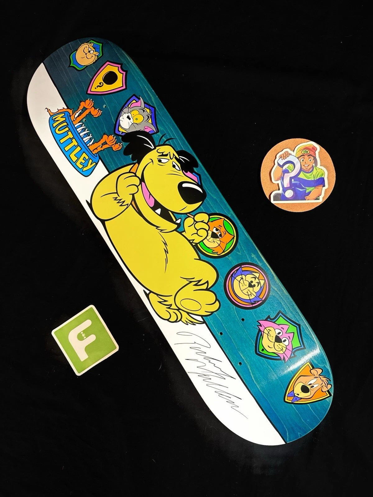 Signed Rodney Mullen Muttley Hanna Barbera Autographed Almost Skateboard Deck