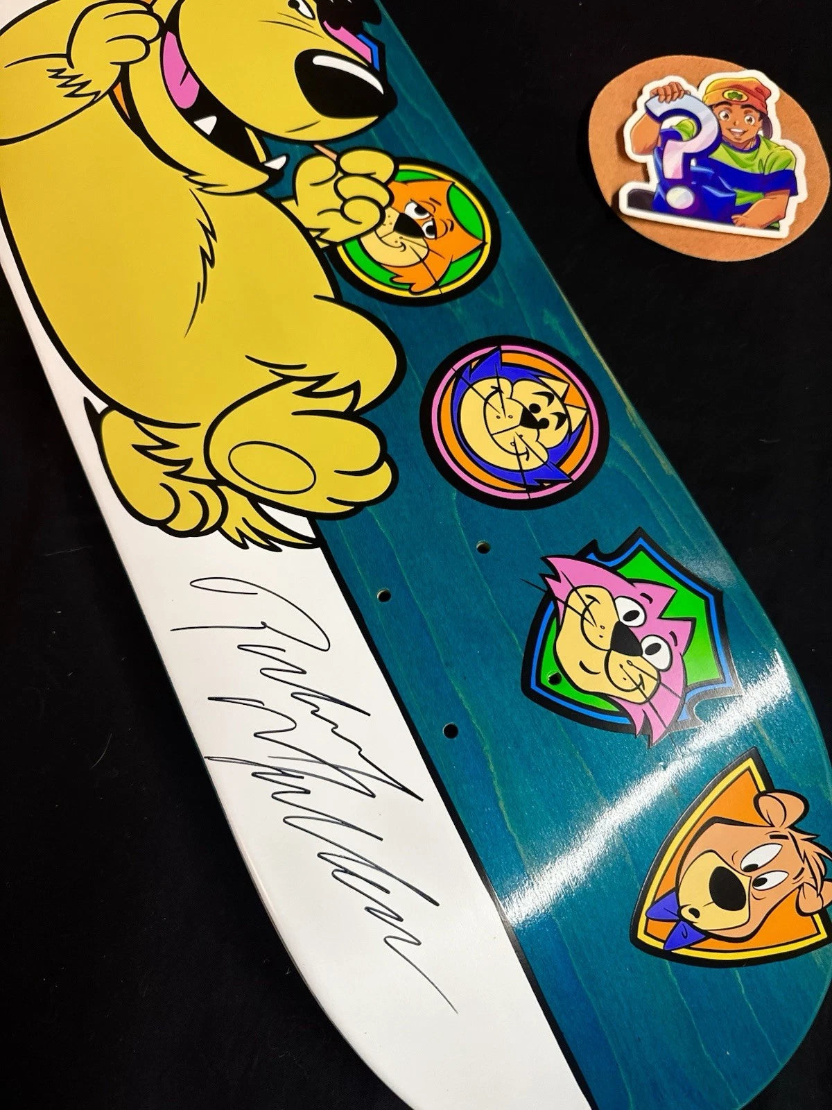 Signed Rodney Mullen Muttley Hanna Barbera Autographed Almost Skateboard Deck
