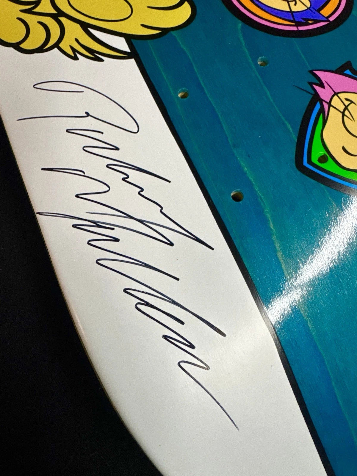 Signed Rodney Mullen Muttley Hanna Barbera Autographed Almost Skateboard Deck