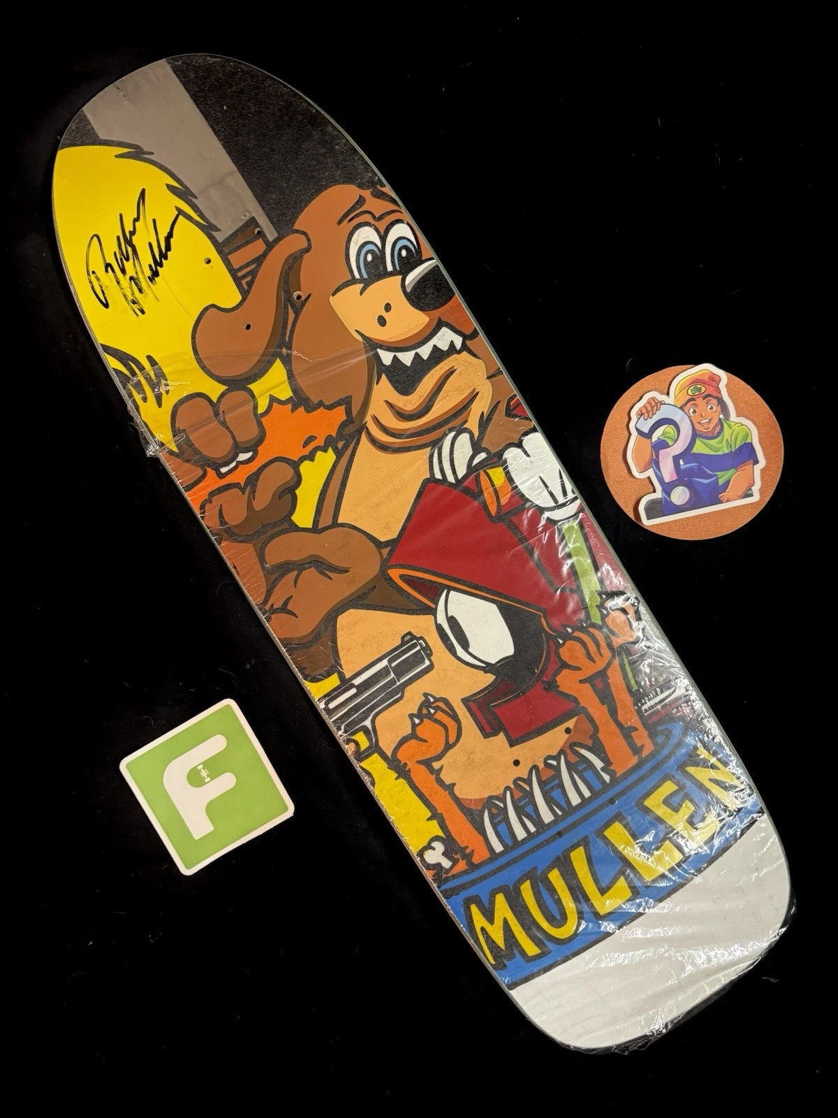 Signed Rodney Mullen FLOCKED Last Supper Autographed Cliche Skateboard Deck