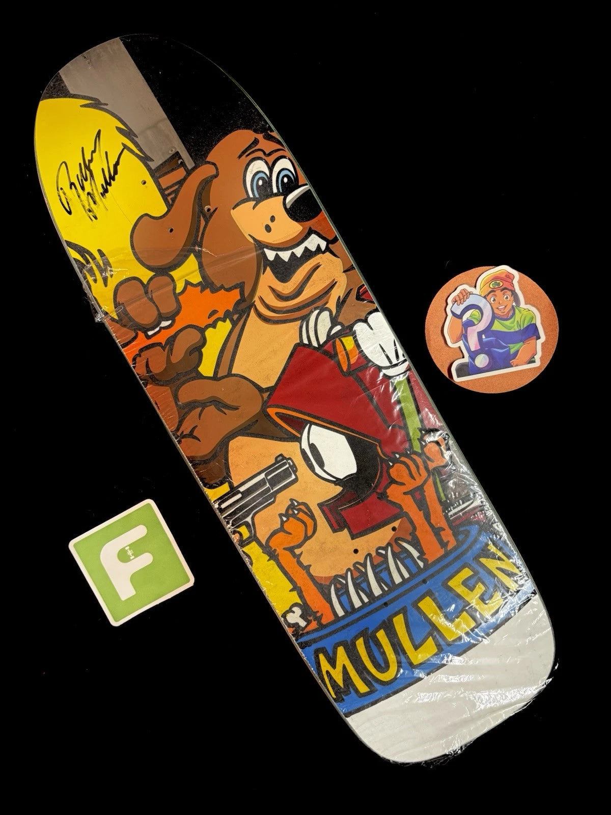 Signed Rodney Mullen FLOCKED Last Supper Autographed Cliche Skateboard Deck