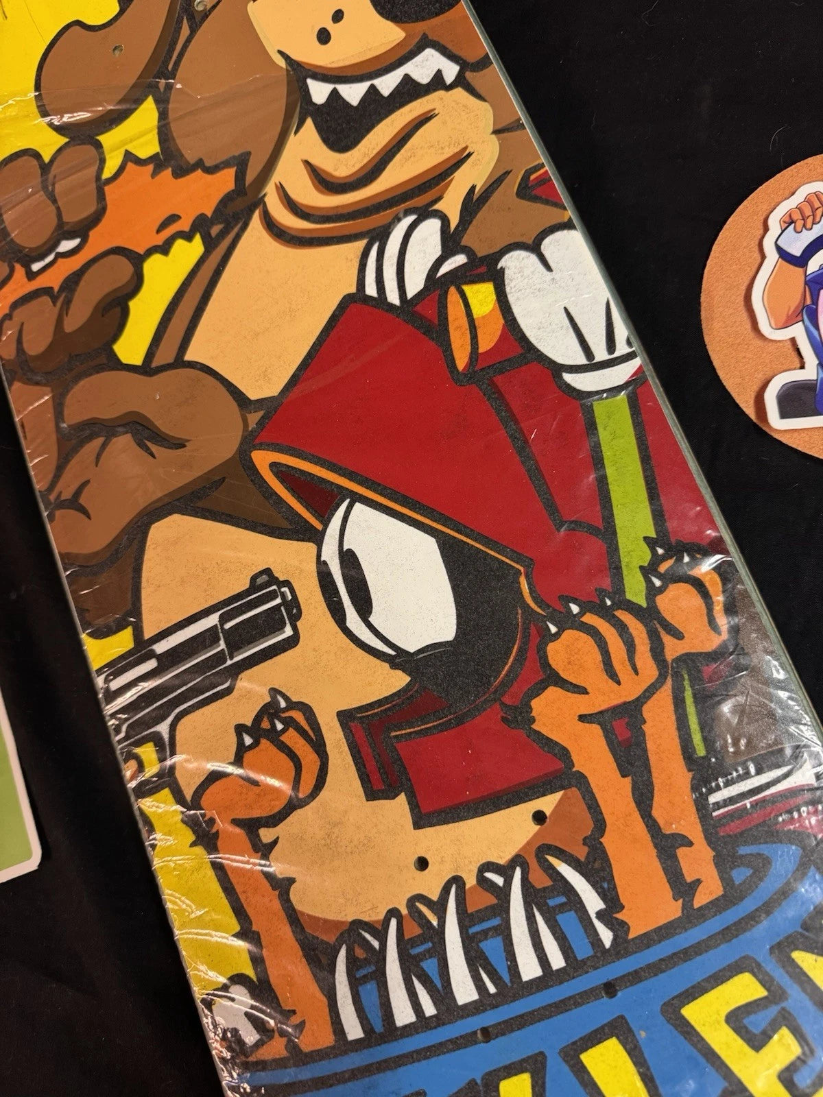 Signed Rodney Mullen FLOCKED Last Supper Autographed Cliche Skateboard Deck