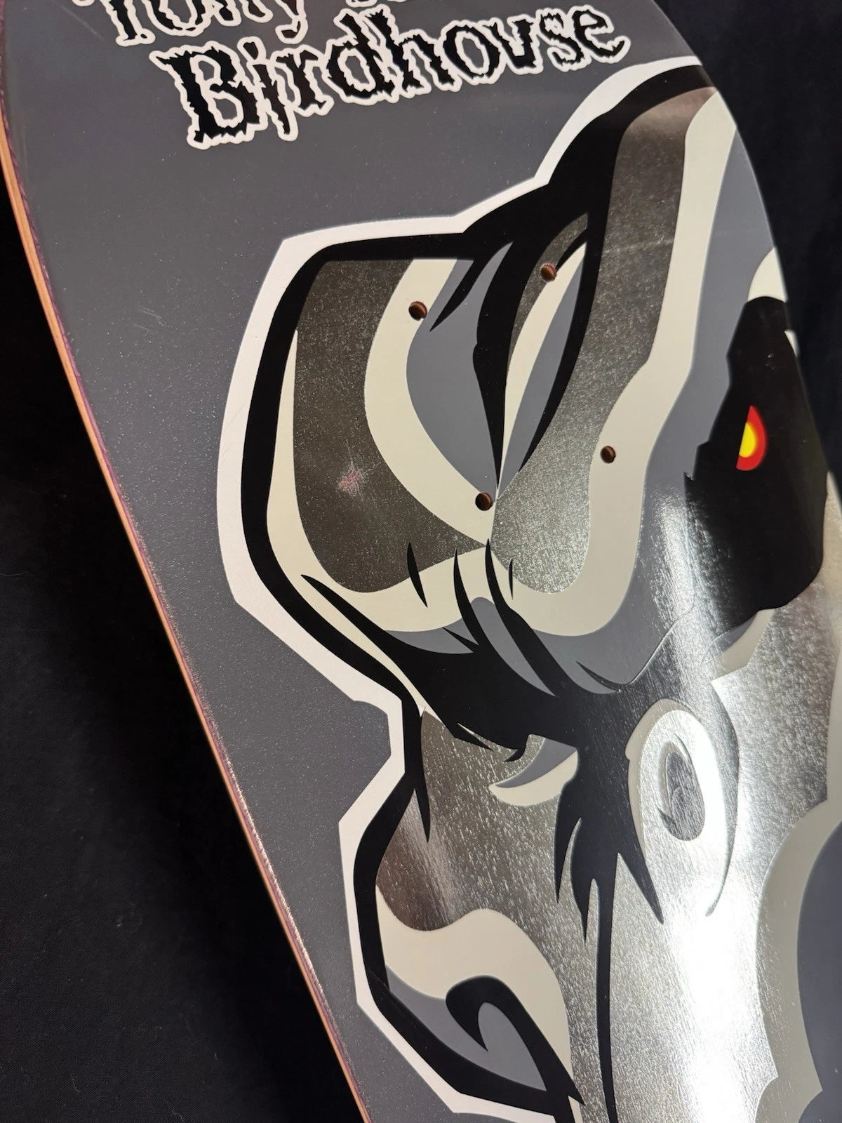 Signed Tony Hawk Gunmetal Falcon 2 THPS Birdhouse Autographed Skateboard Deck