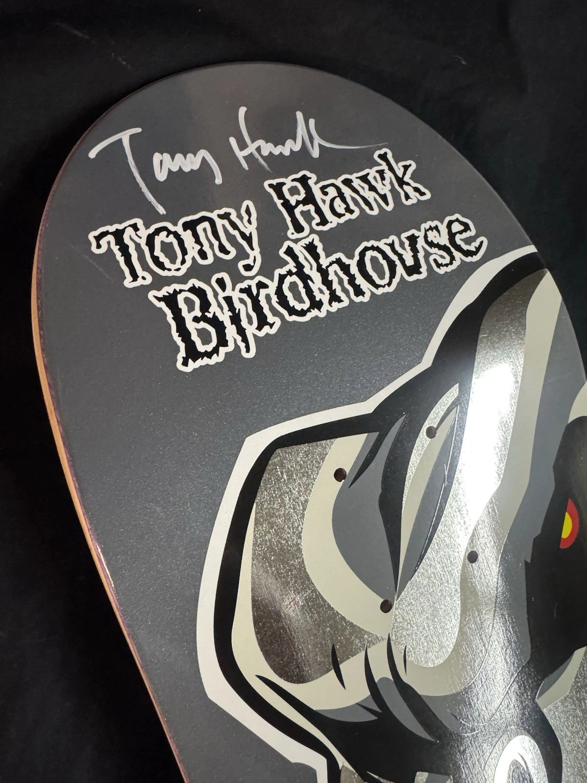 Signed Tony Hawk Gunmetal Falcon 2 THPS Birdhouse Autographed Skateboard Deck