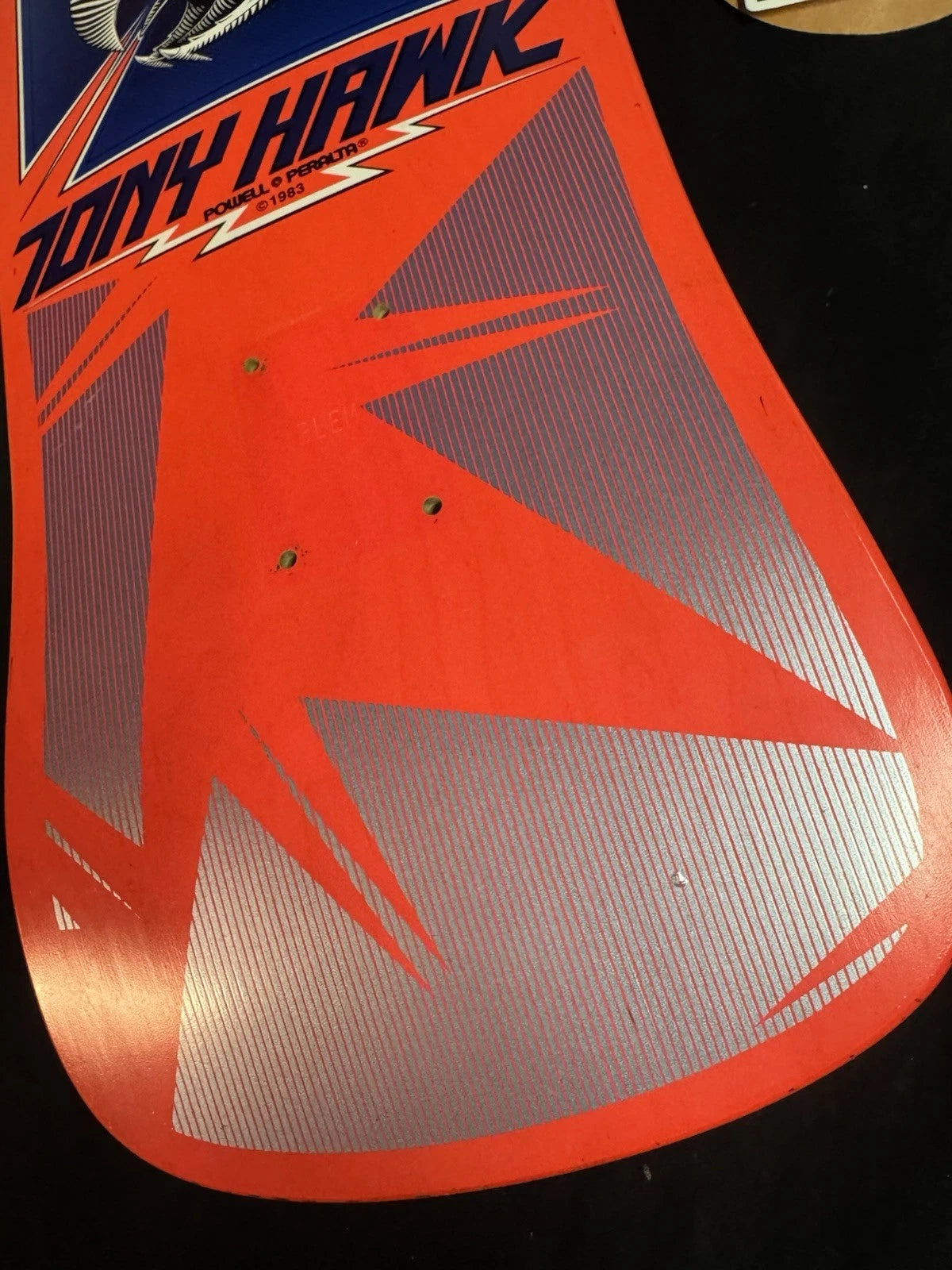 Tony Hawk Signed Bones Brigade Autographed Skateboard Deck Pink Series 6 Powell Peralta Blem