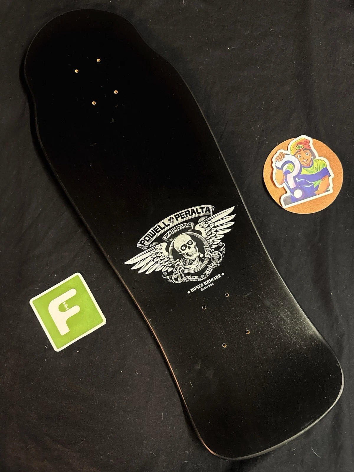 Tony Hawk Signed Bones Brigade Autographed Skateboard Deck Black Series 5 Powell Peralta Blem
