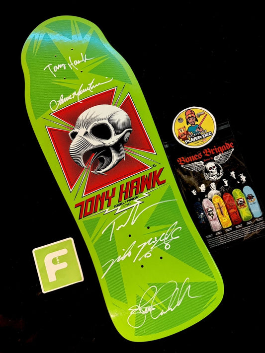 TEAM SIGNED Tony Hawk Bones Brigade Series 15 Autographed Powell Peralta Skateboard Deck