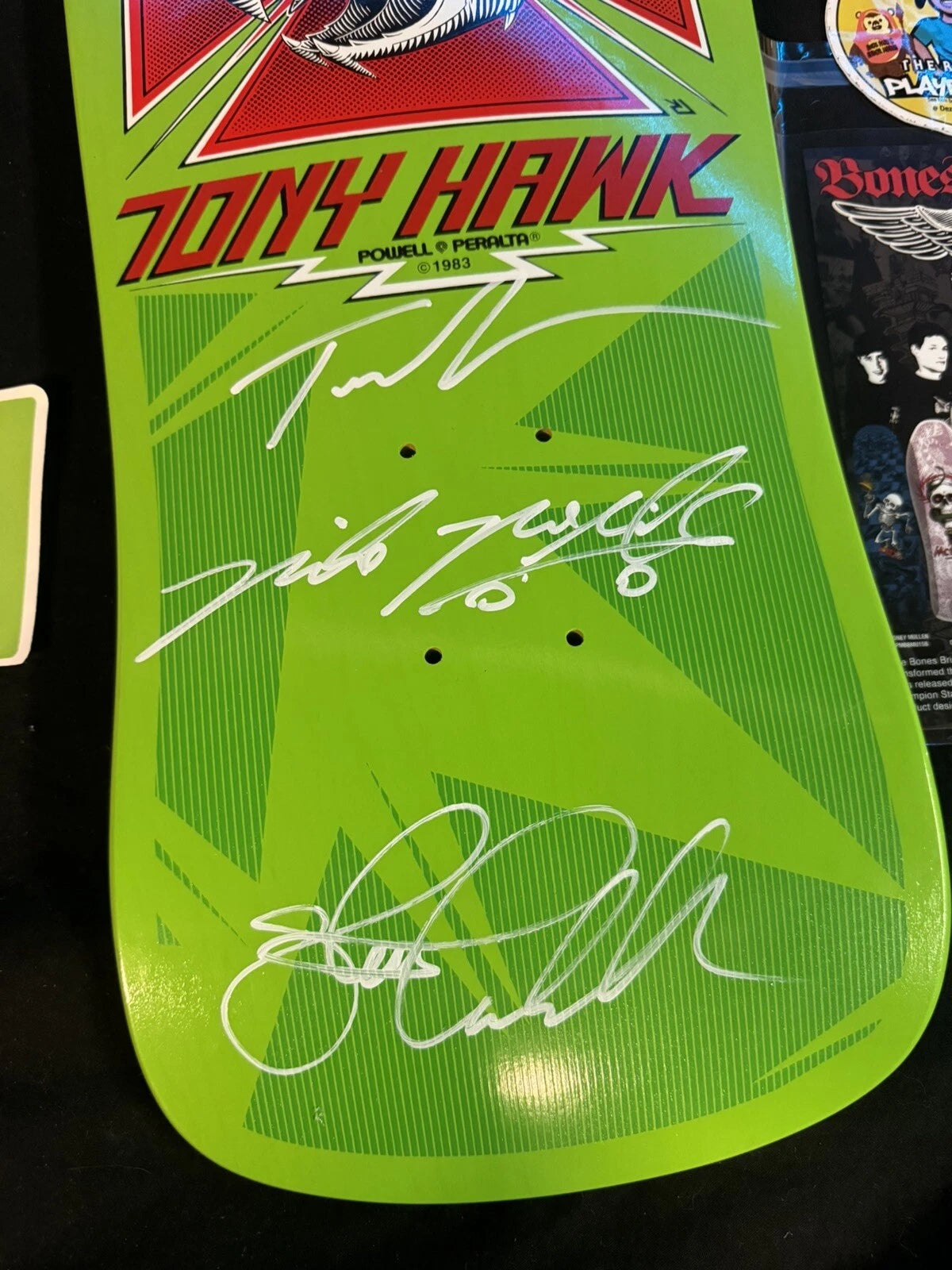 TEAM SIGNED Tony Hawk Bones Brigade Series 15 Autographed Powell Peralta Skateboard Deck