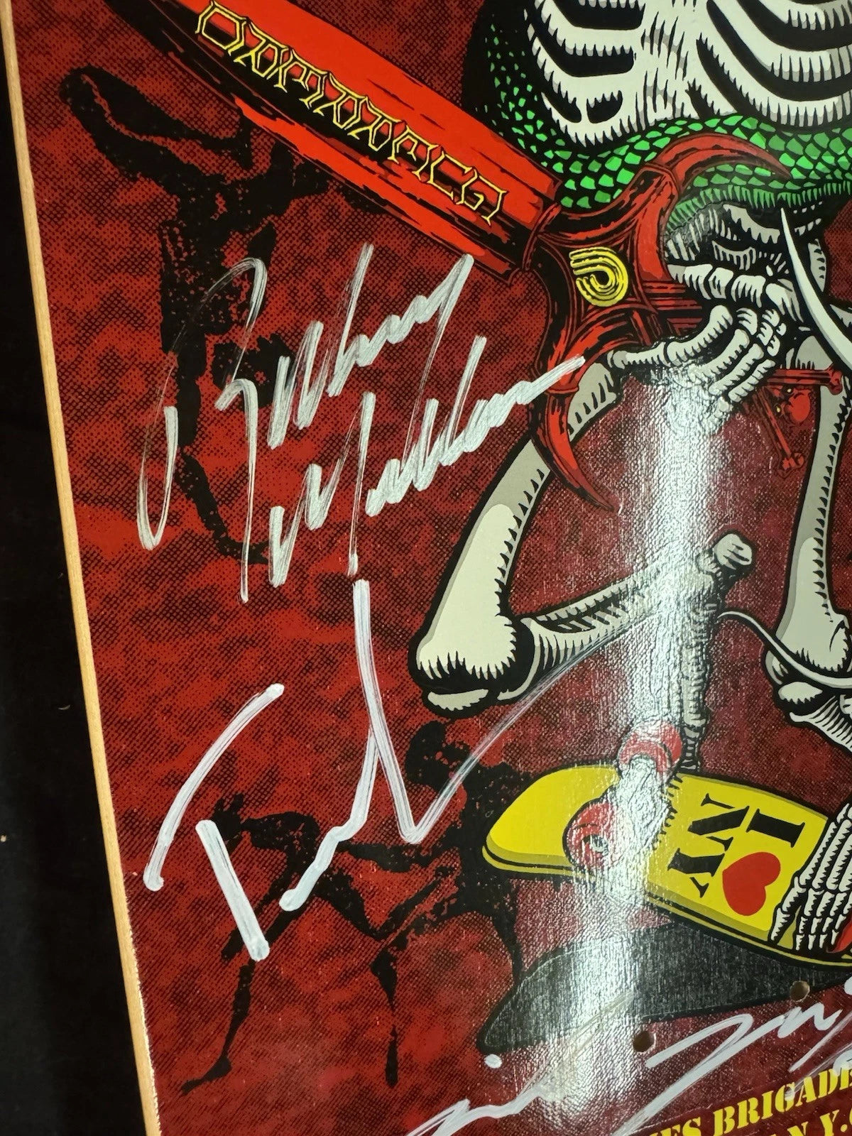TEAM SIGNED Rodney Mullen Tony Hawk Experience Autographed Skateboard Deck COA Bones Brigade