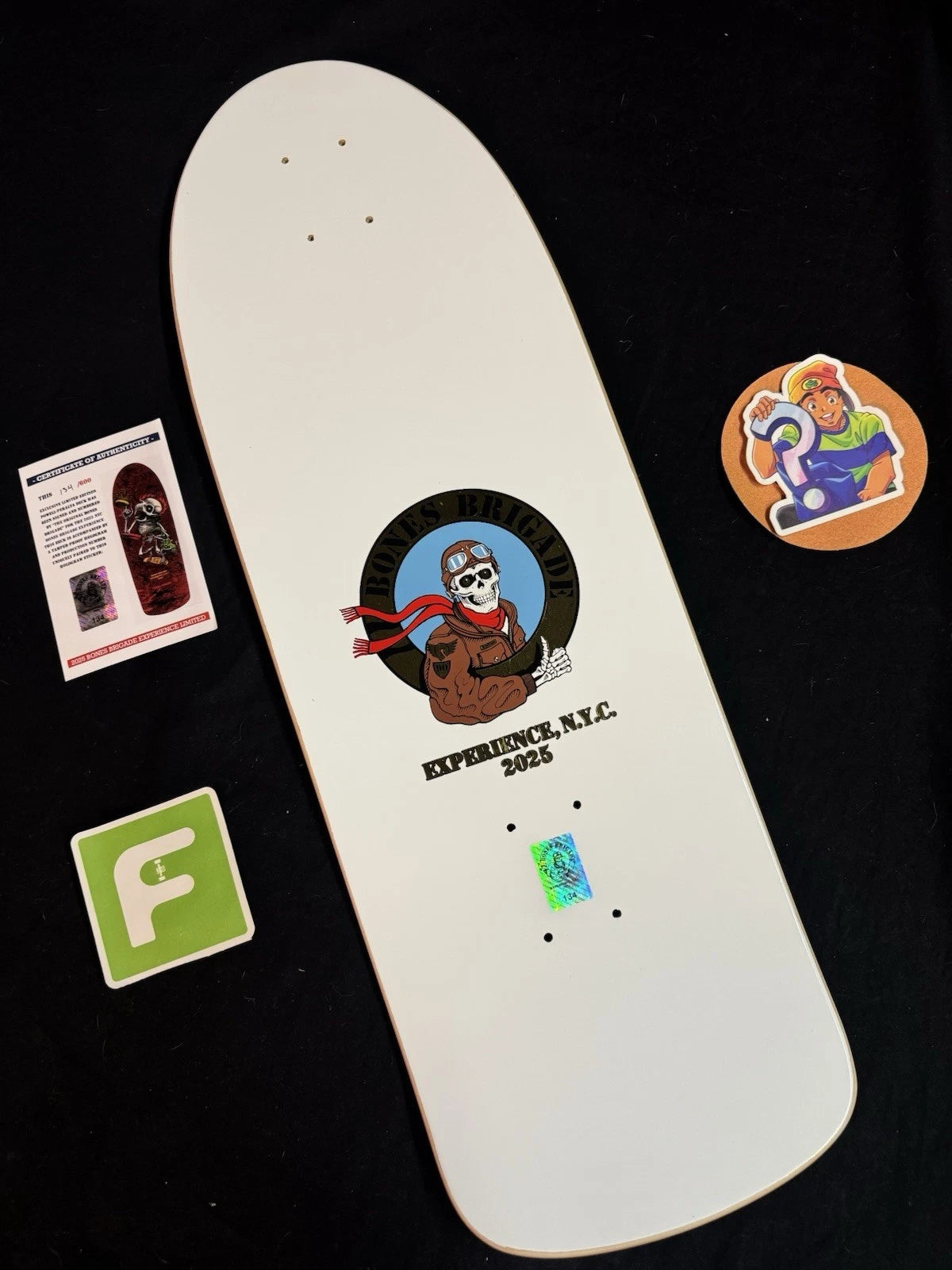 TEAM SIGNED Rodney Mullen Tony Hawk Experience Autographed Skateboard Deck COA Bones Brigade