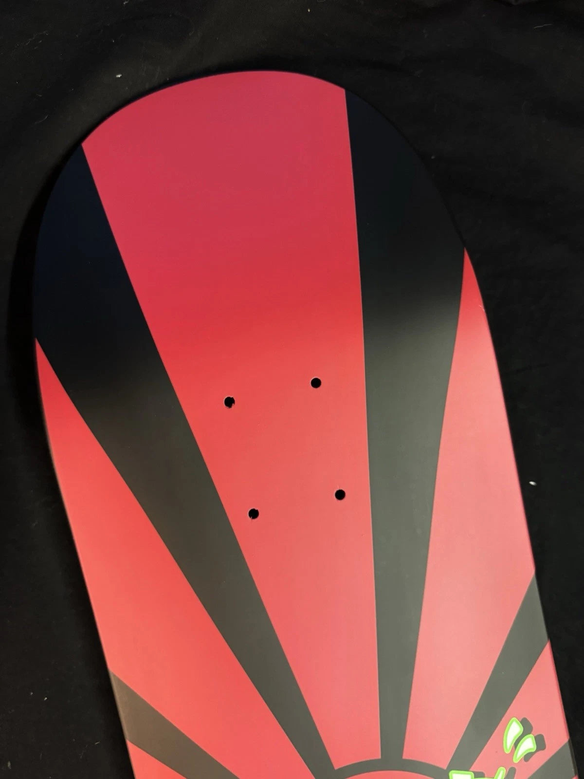Signed Chad Muska Red Black Rising Sun Autographed Shorty’s Skateboard Deck