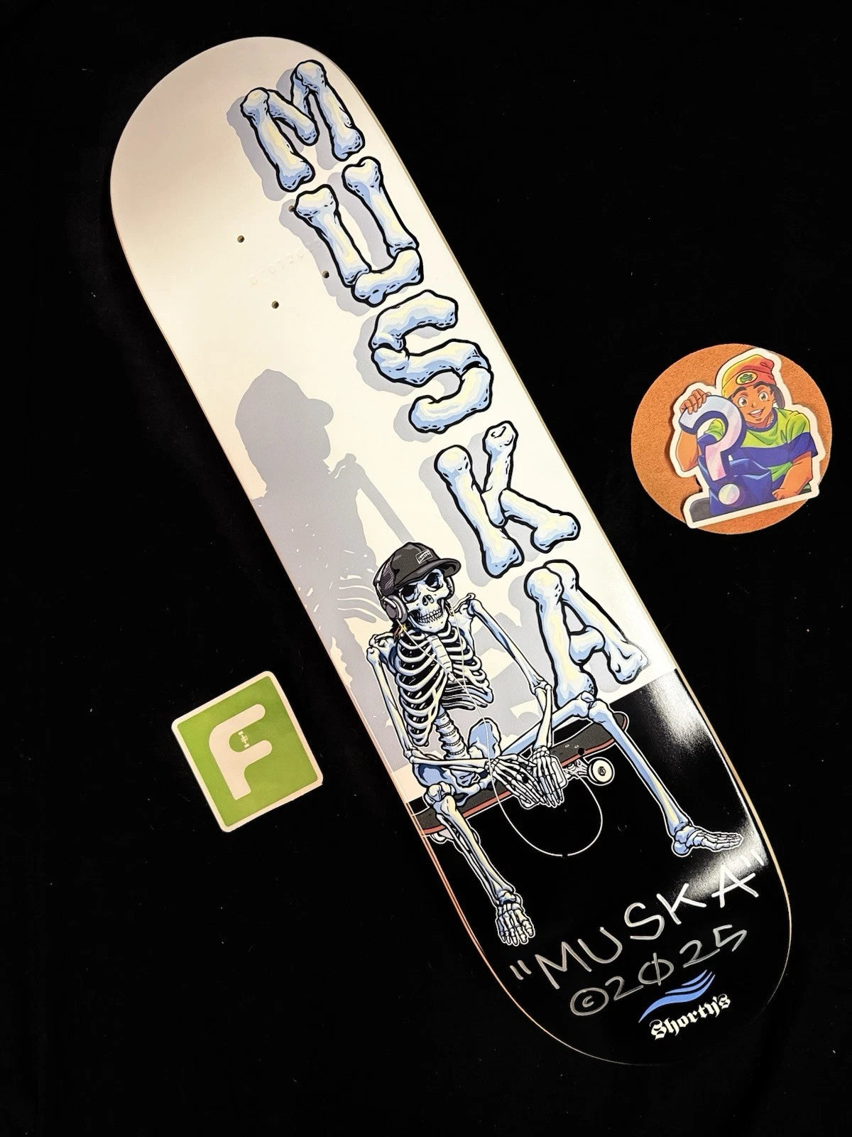 Signed Chad Muska Autographed Skeletor Silhouette Shortys Skateboard Deck