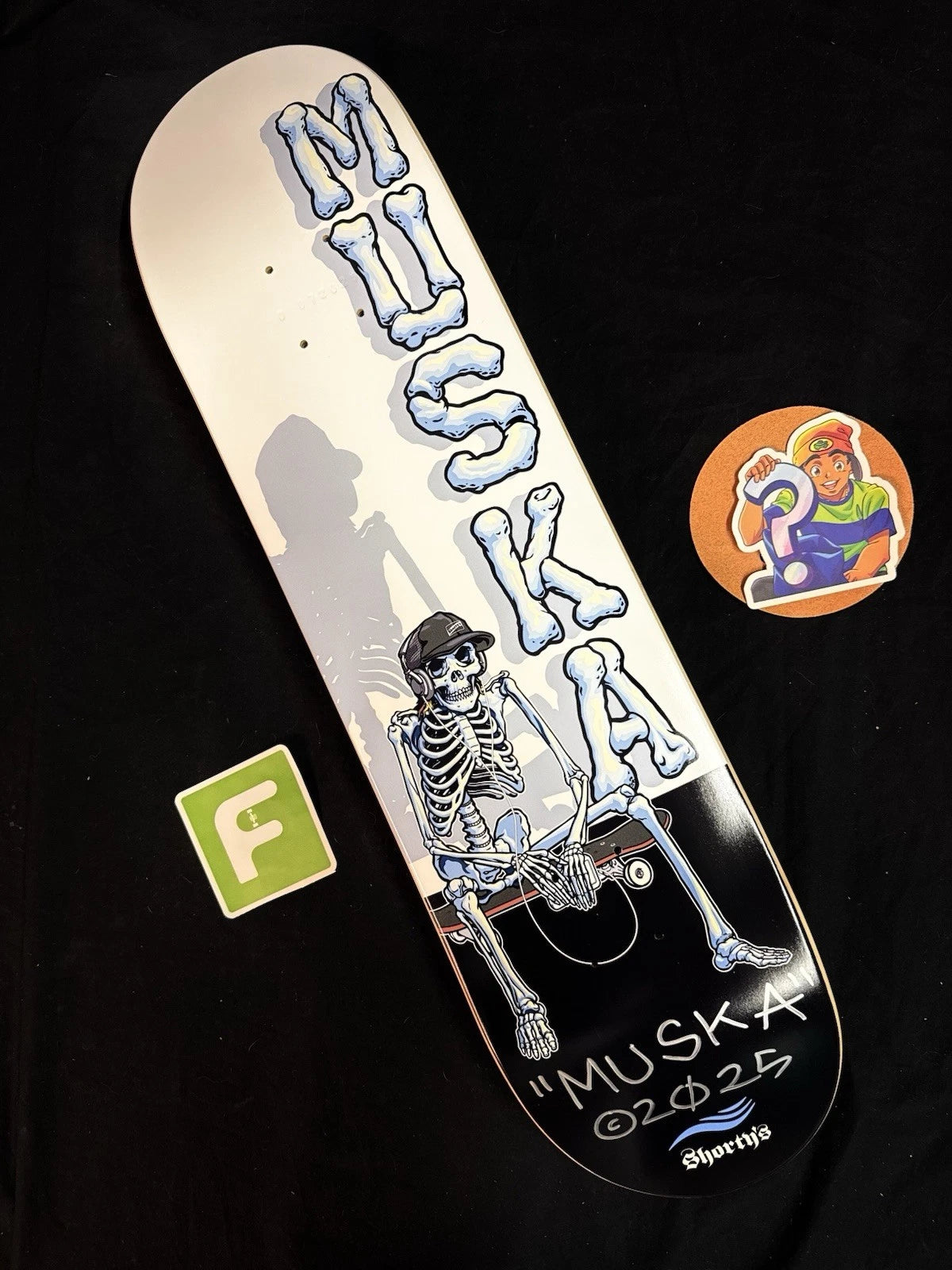 Signed Chad Muska Autographed Skeletor Silhouette Shortys Skateboard Deck