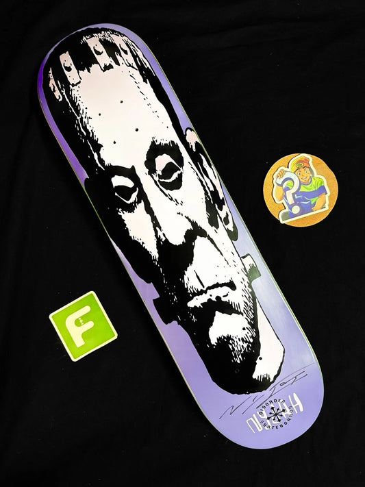 Signed Nyjah Huston Frankenstein Autographed Disorder Skateboard Deck