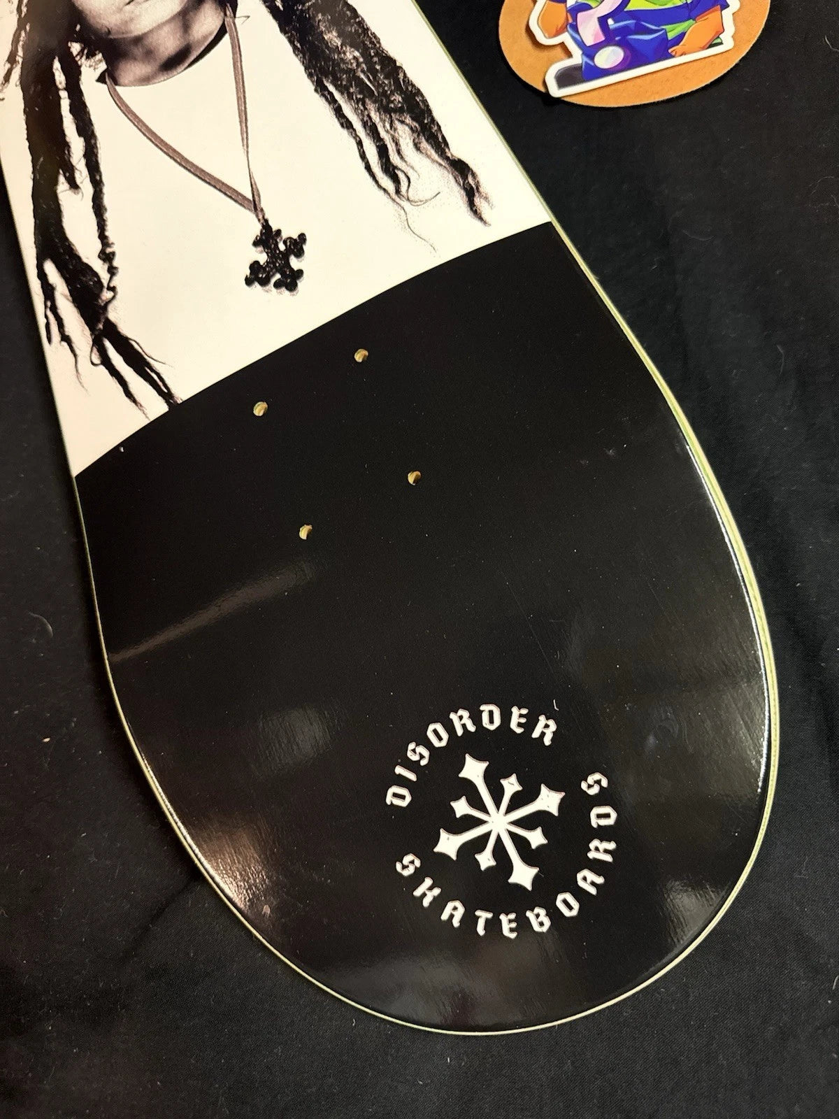 Signed Nyjah Huston Young Jah 30th Autographed Disorder Skateboard Deck