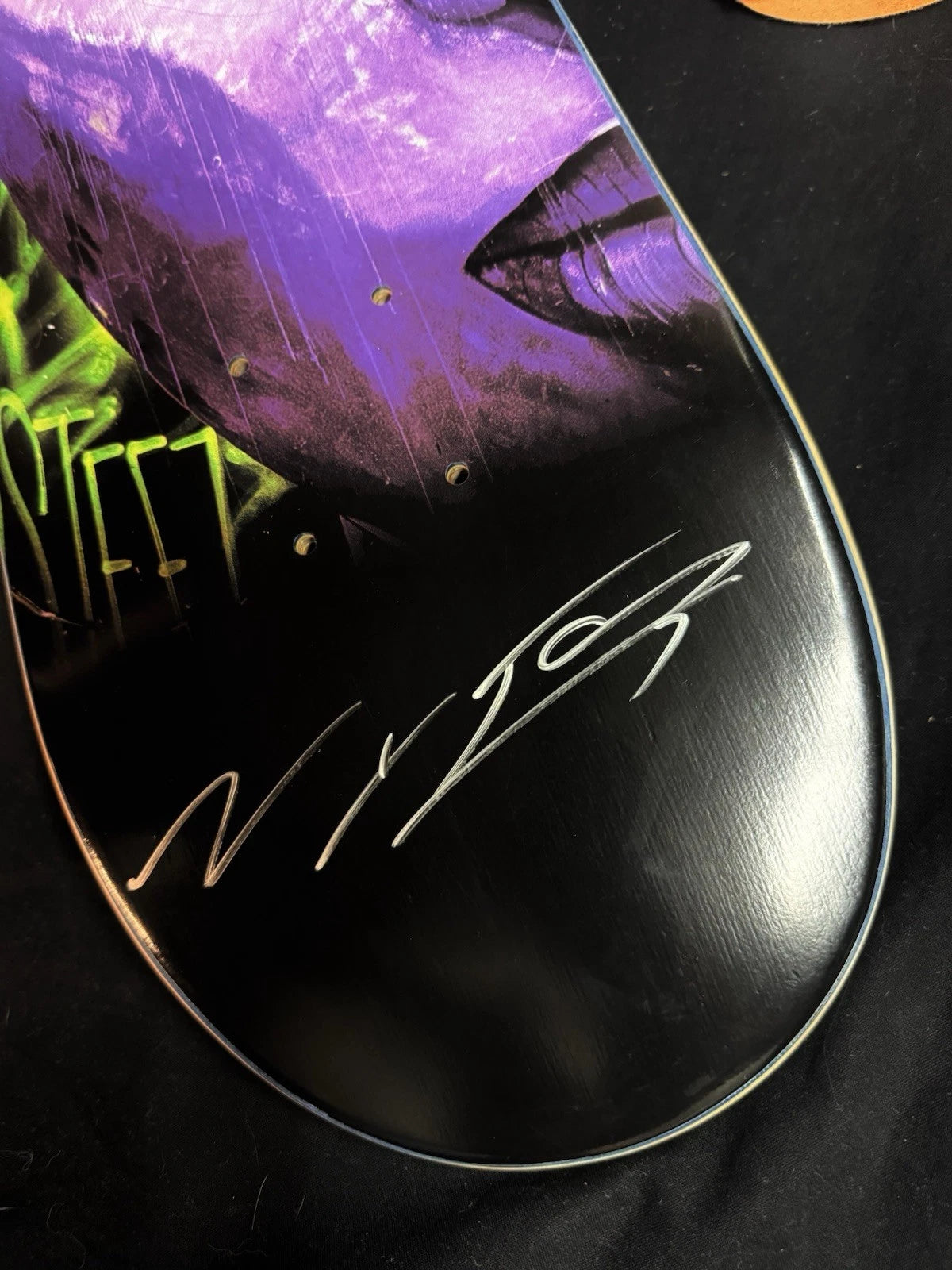 Signed Nyjah Huston Madsteez Disorder Autographed Pro Skateboard Deck