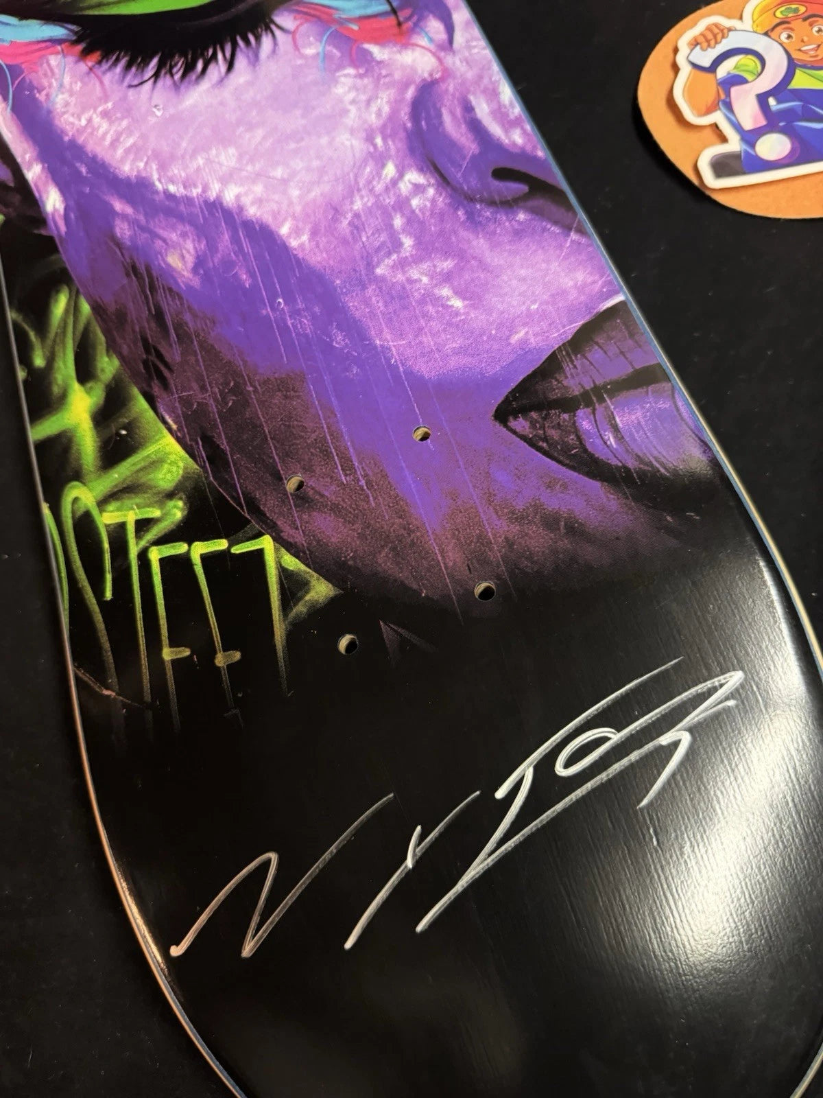 Signed Nyjah Huston Madsteez Disorder Autographed Pro Skateboard Deck