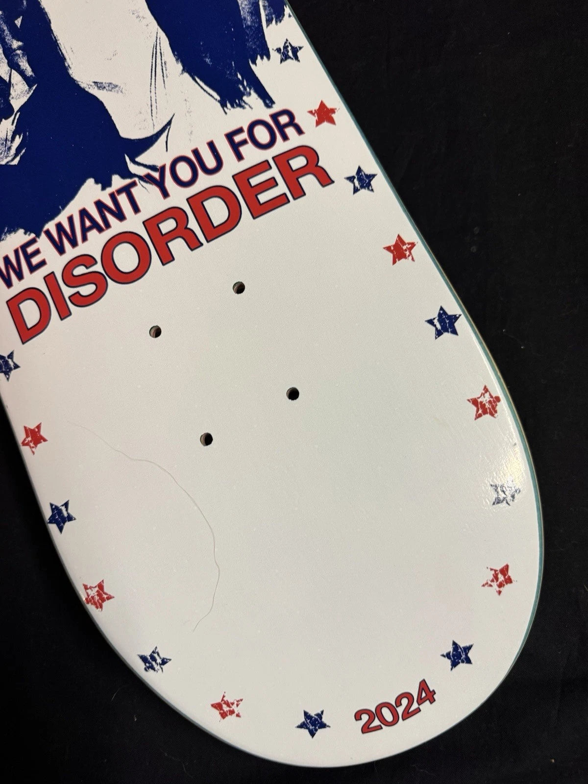 Signed Nyjah Huston I Want You USA Autographed Disorder Skateboard Deck